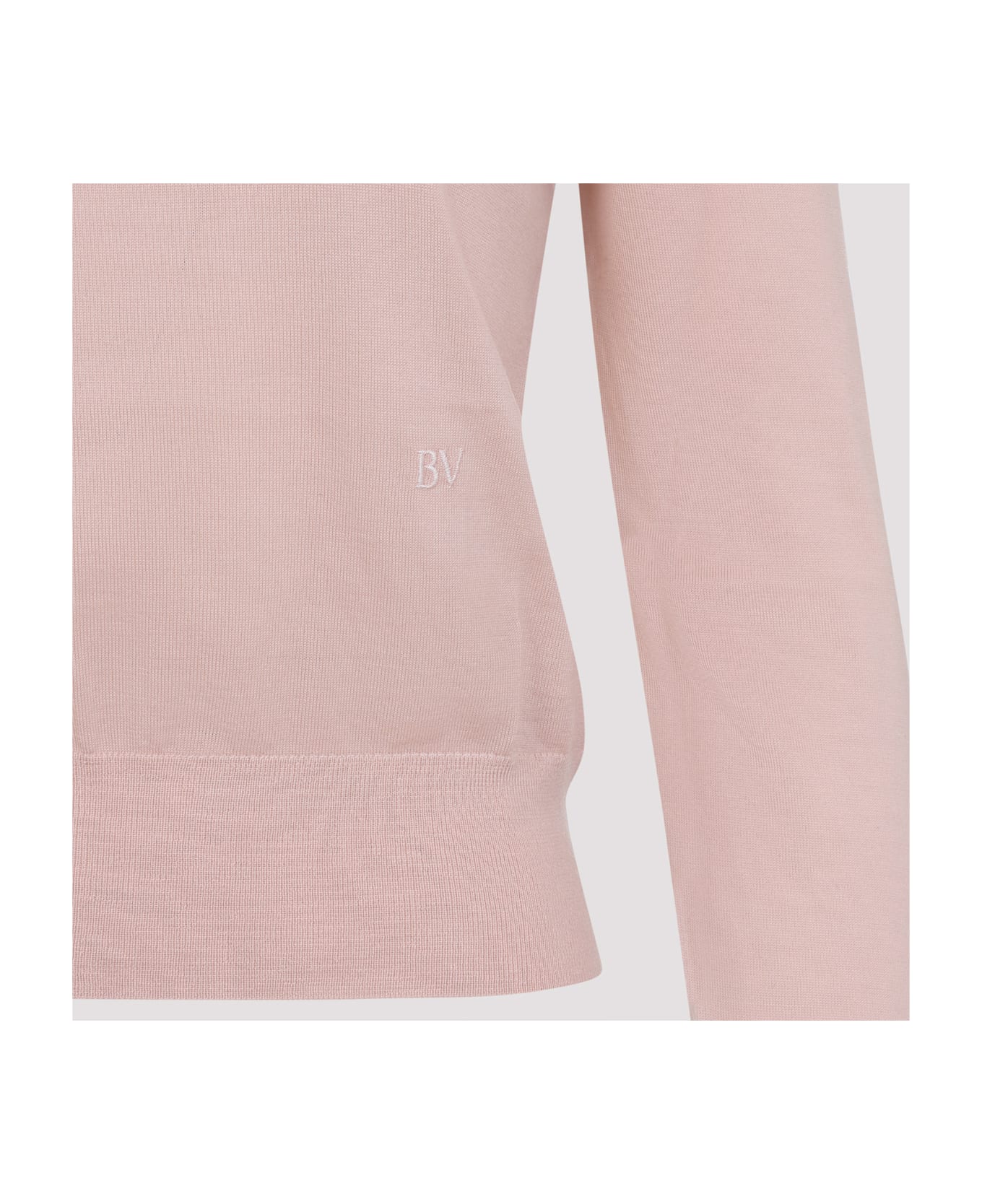 Bottega Veneta Long Sleeve Polo Top - Cameo
