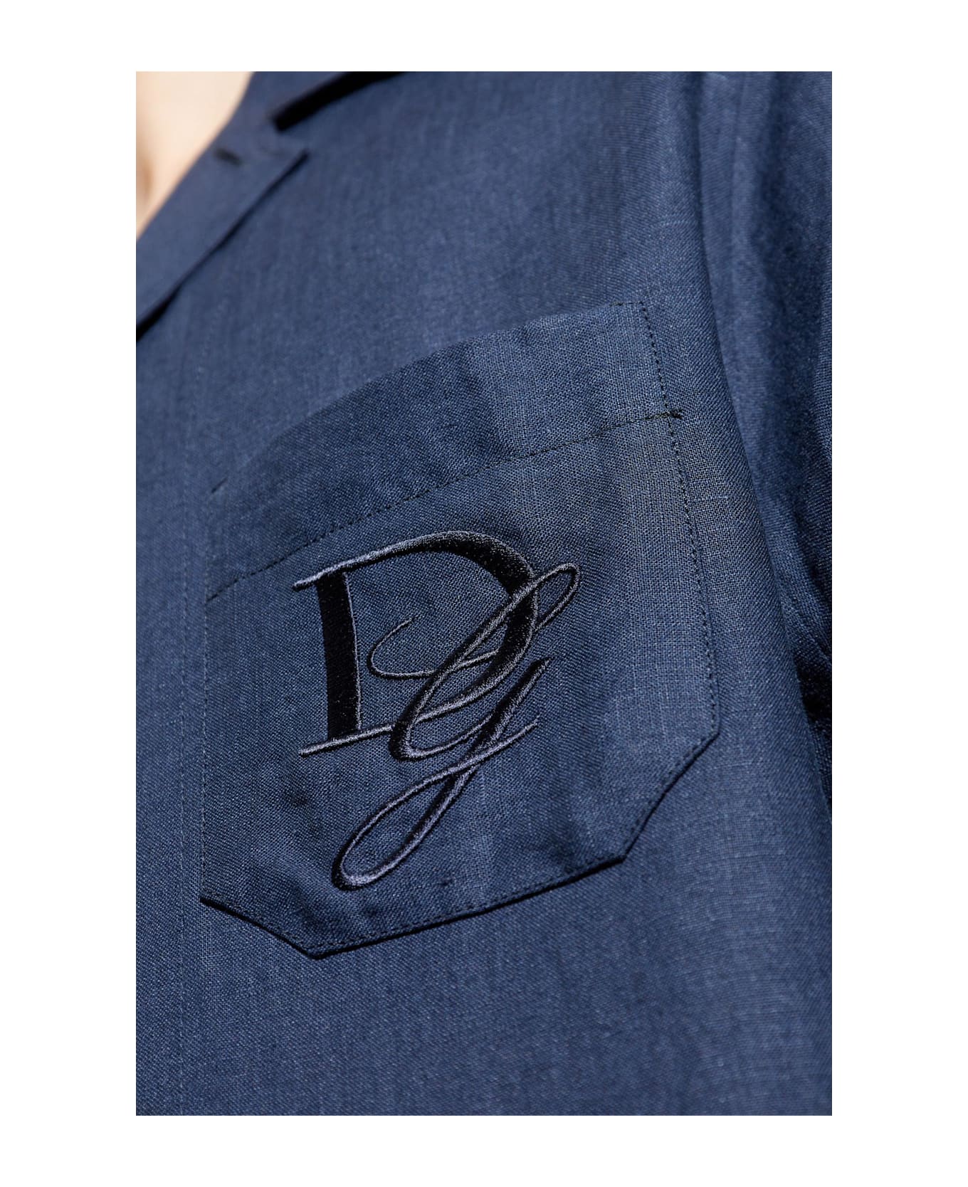 Dolce & Gabbana Linen Shirt - Blue