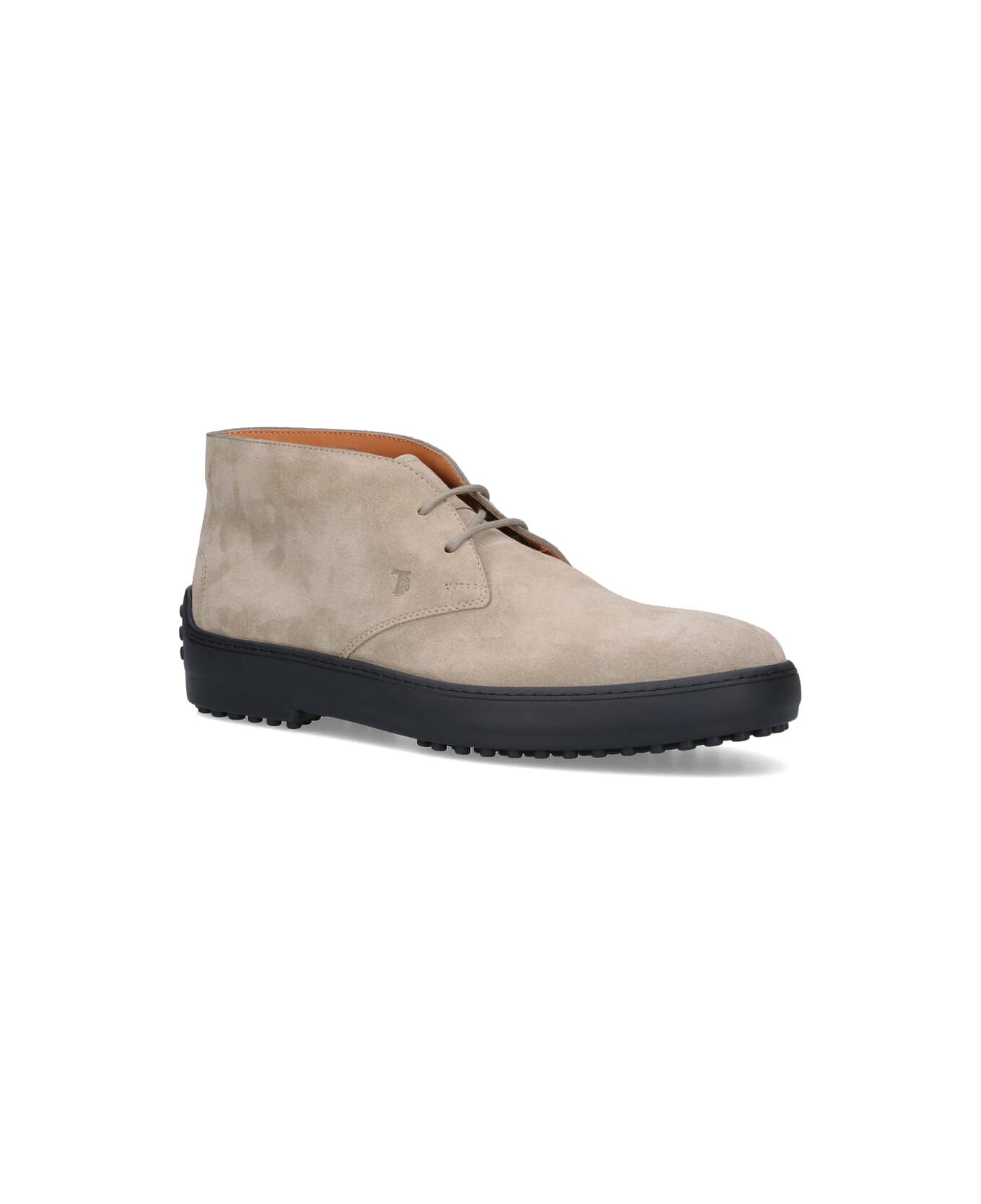 Tod
s Winter Gommino Suede Ankle Boots - Beige