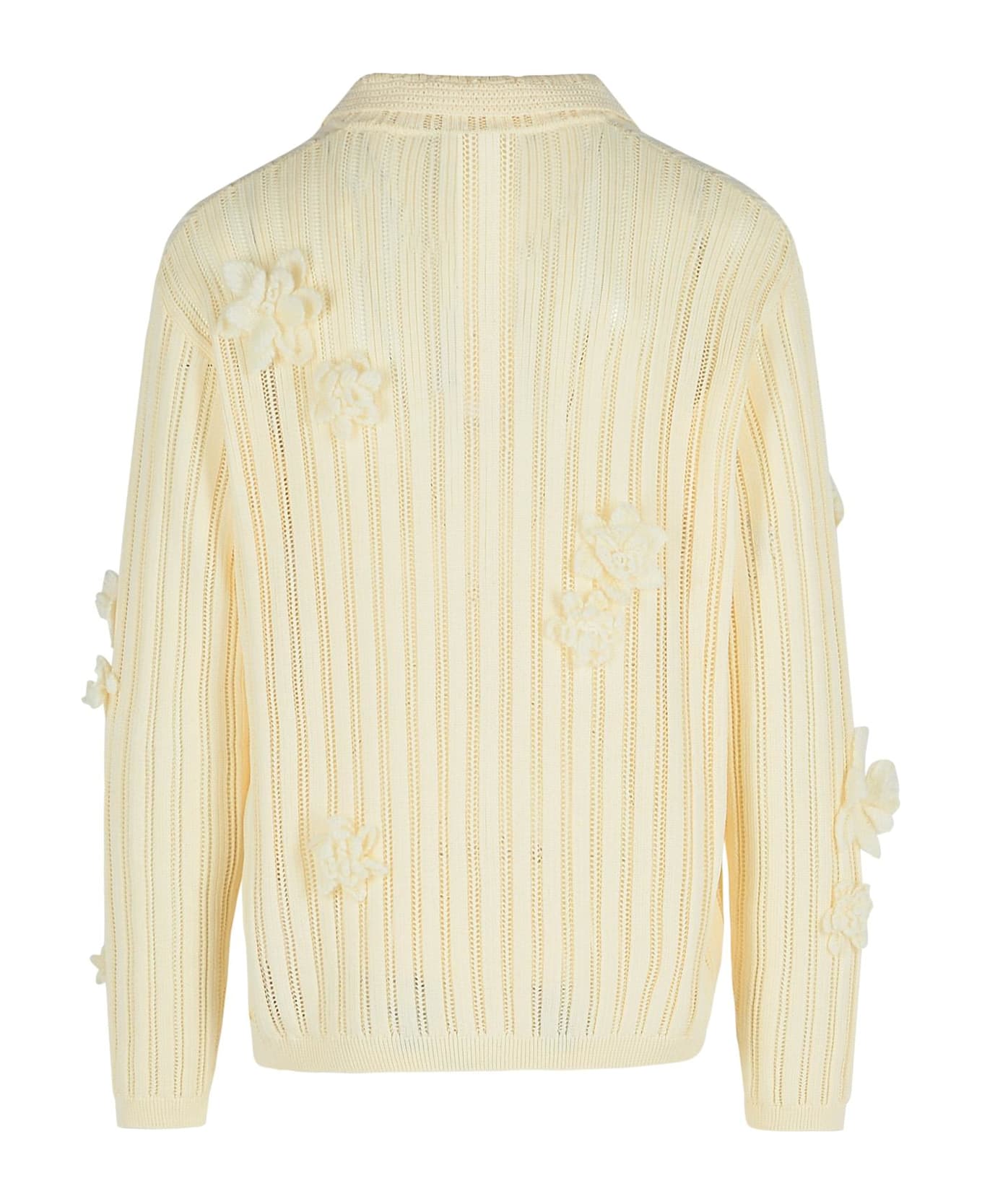 Casablanca Cream Cotton Shirt - Cream