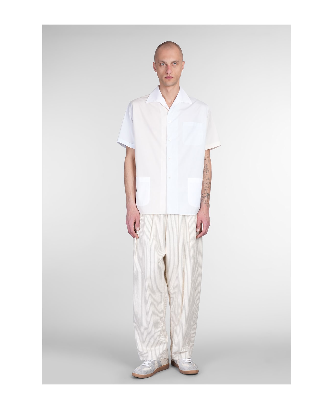 Maison Margiela Shirt In White Cotton - white
