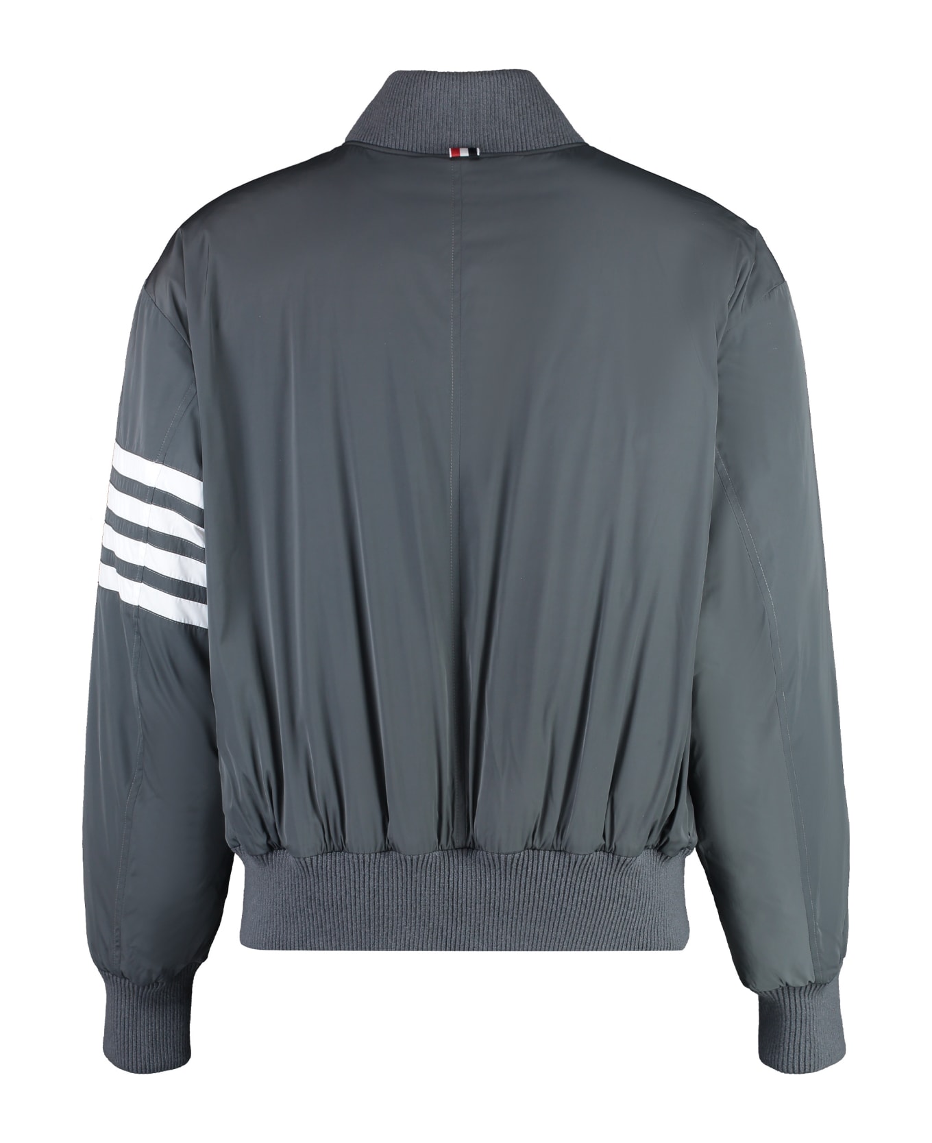 Thom Browne Bomber Jacket In Technical Fabric - grey