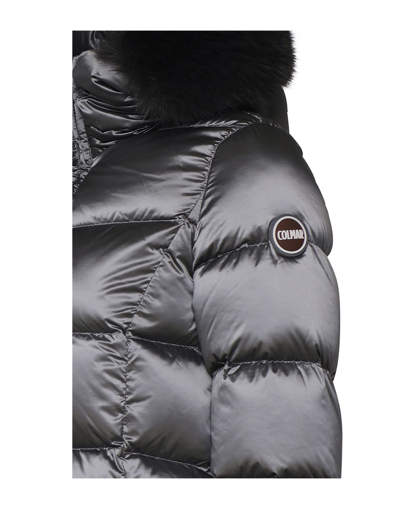 Colmar Long Jacket In Nylon - Charcoal