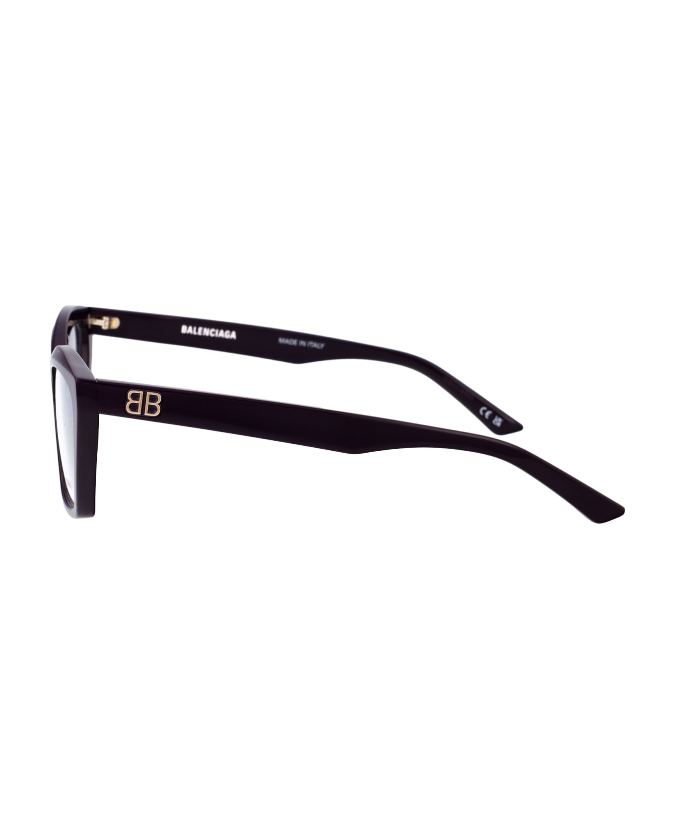 Balenciaga Eyewear Bb0342o Glasses - 007 VIOLET VIOLET TRANSPARENT アイウェア