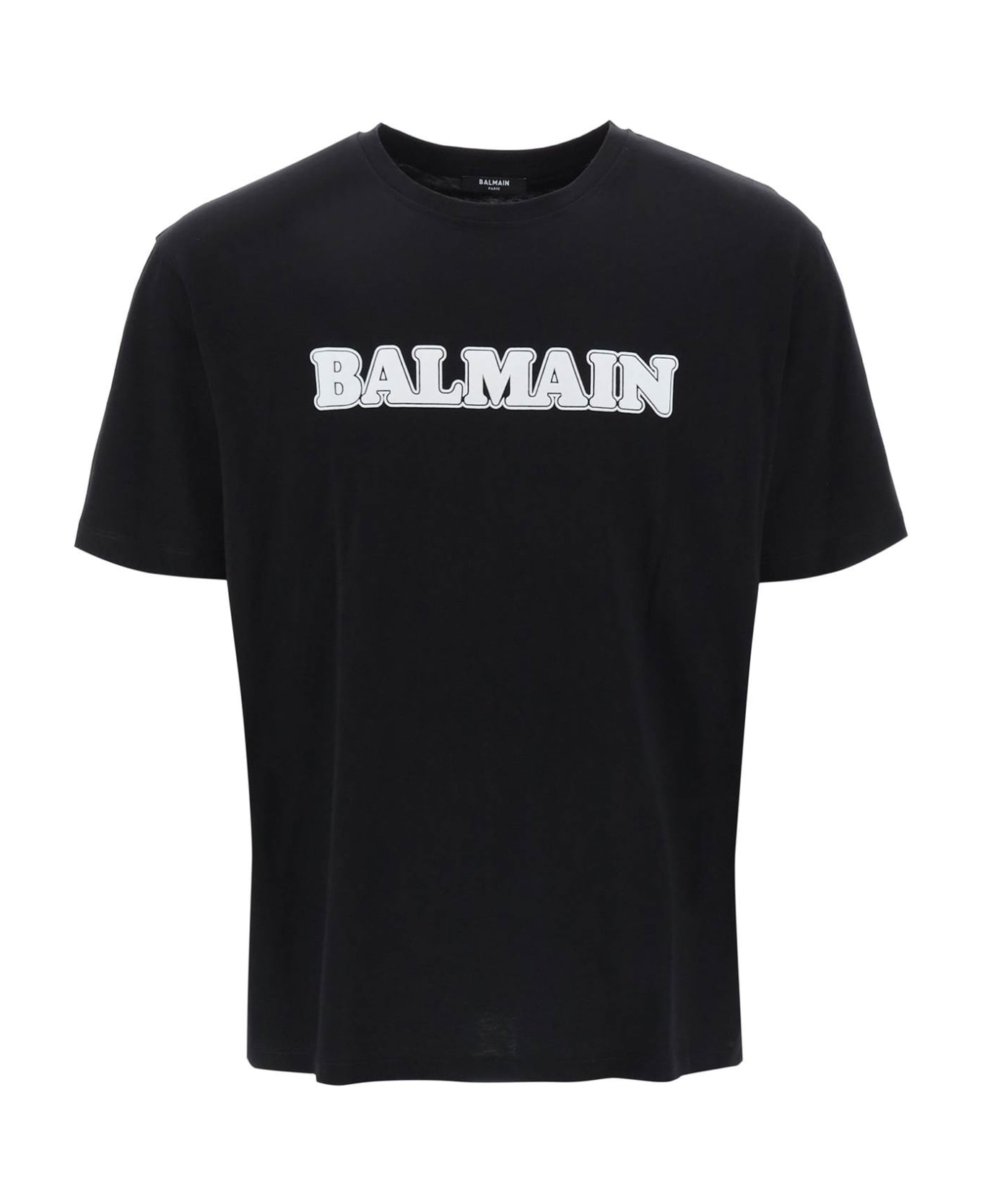Balmain Retro Flock T-shirt - NOIR BLANC (Black) シャツ