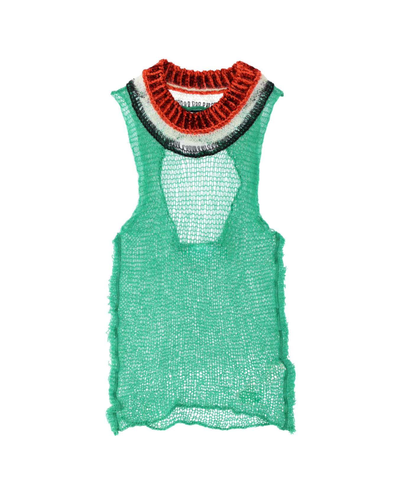Marni Back Cut-out Top - Green