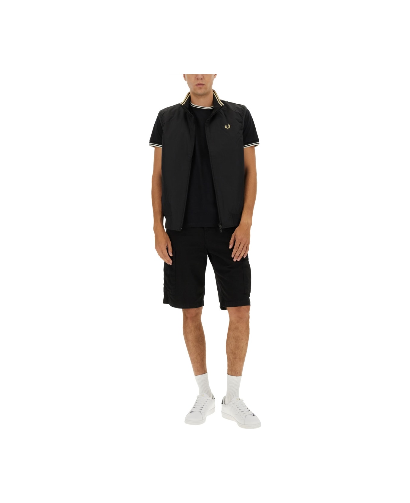 Fred Perry "brentham" Vest - BLACK