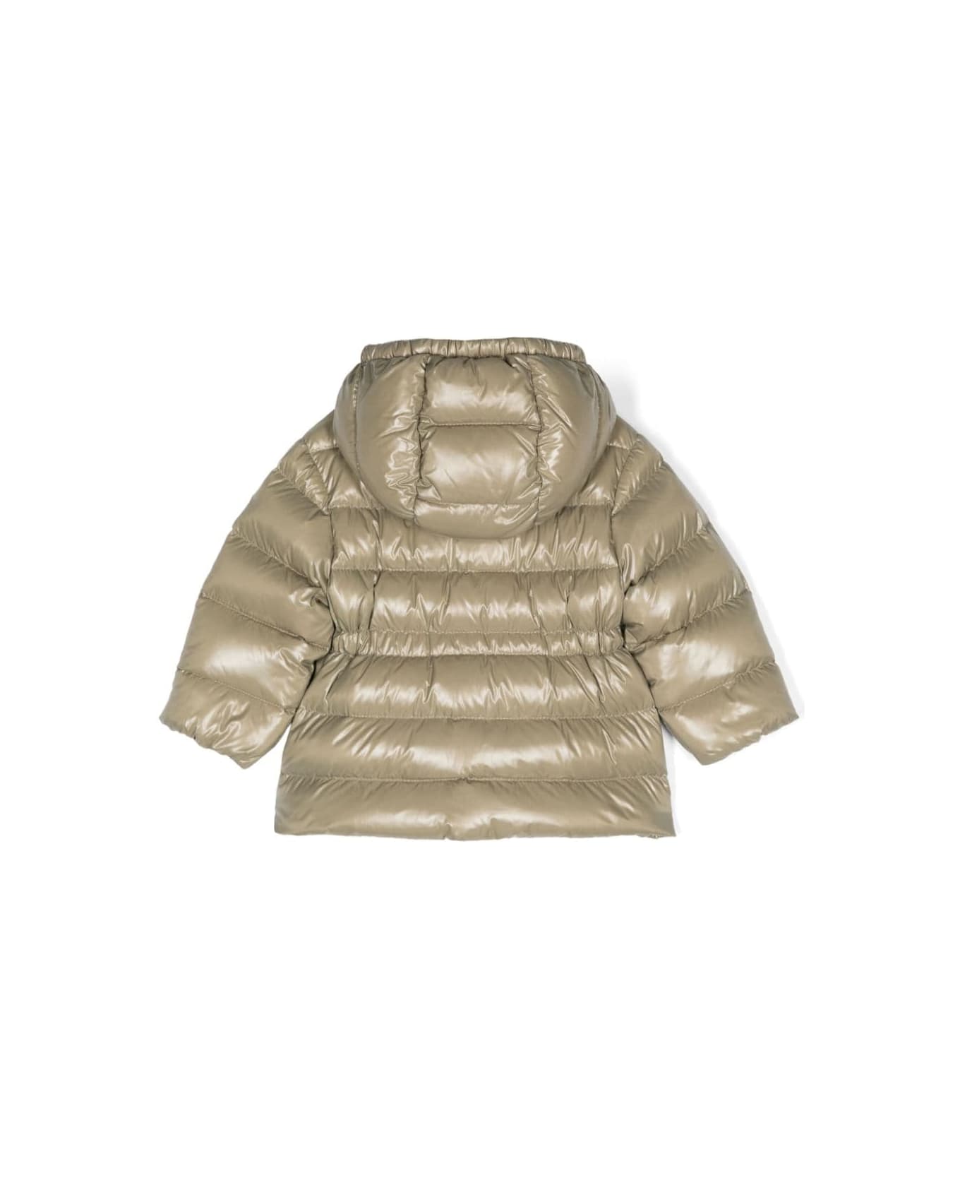 Moncler Green Down Jacket Baby Girl - Green