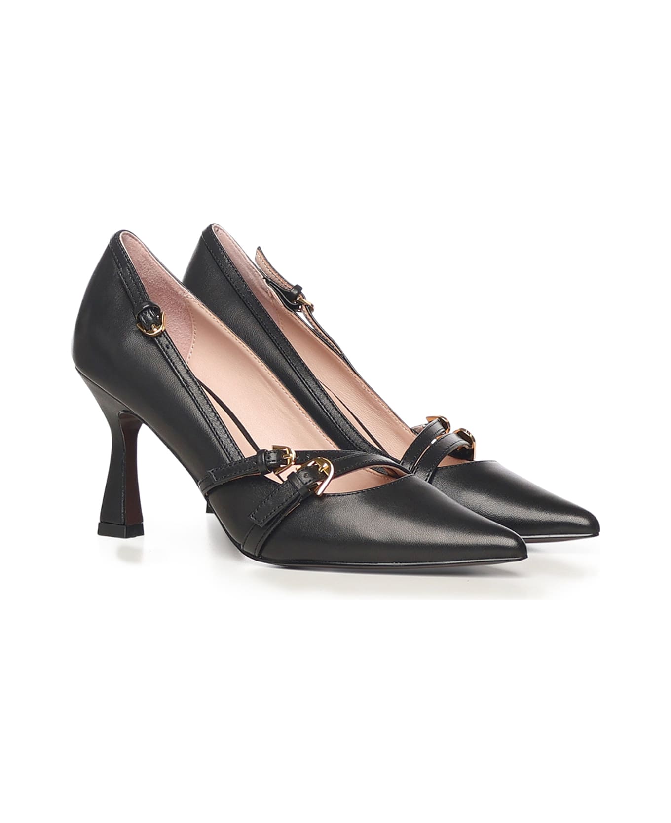 Coccinelle Fernanda Leather Pumps - Black