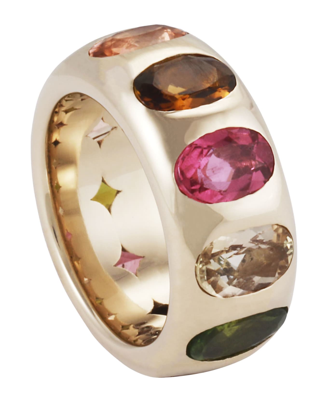 Lo Spazio Jewelry Lo Spazio Multi Colored Tourmaline Ring - Multicolor