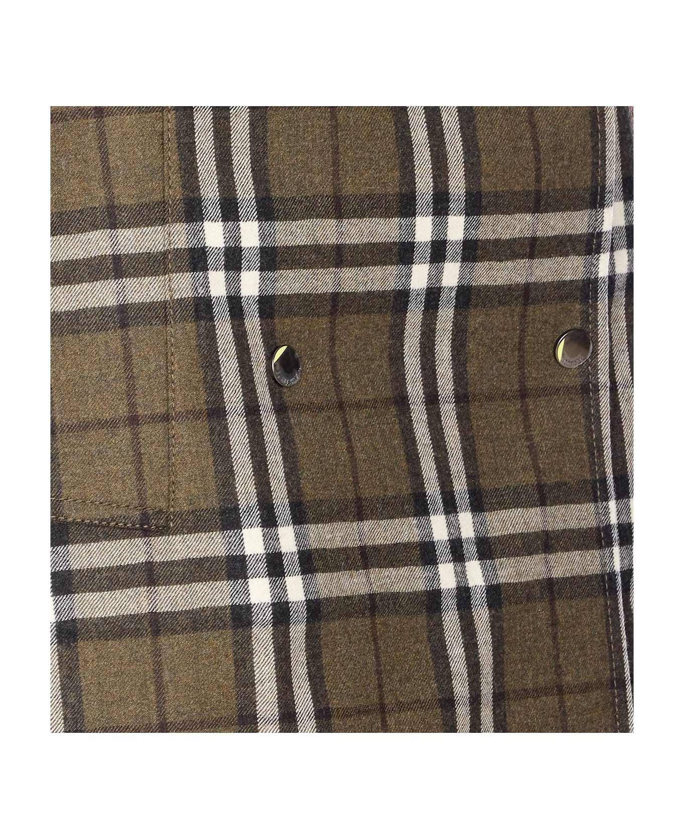 Burberry Trench Check Skirt - Green