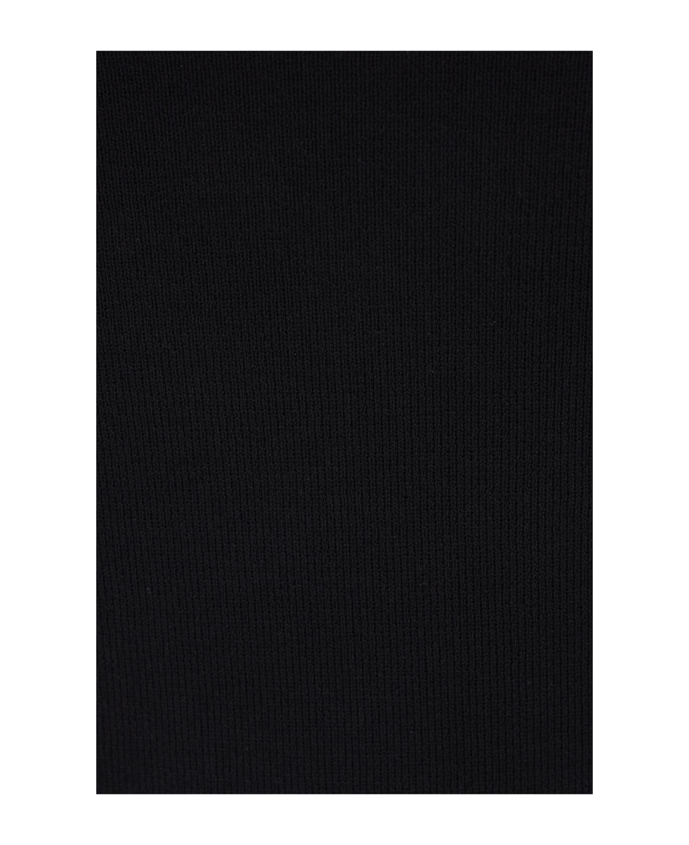 Max Mara Pentola Tank Top In Ribbed Knit - BLACK