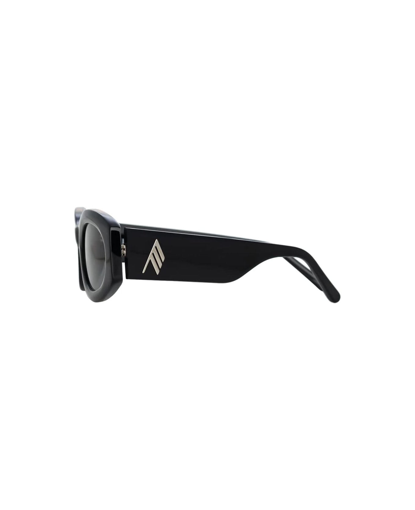 The Attico Berta - Black / Silver Sunglasses - Black