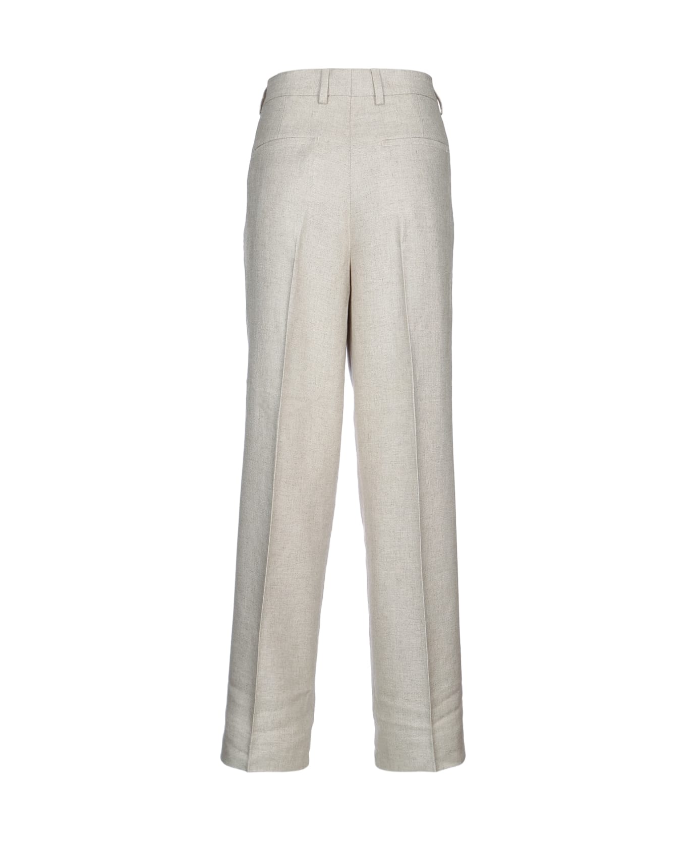 Totême Double-pleat Straight Trousers - DESERT