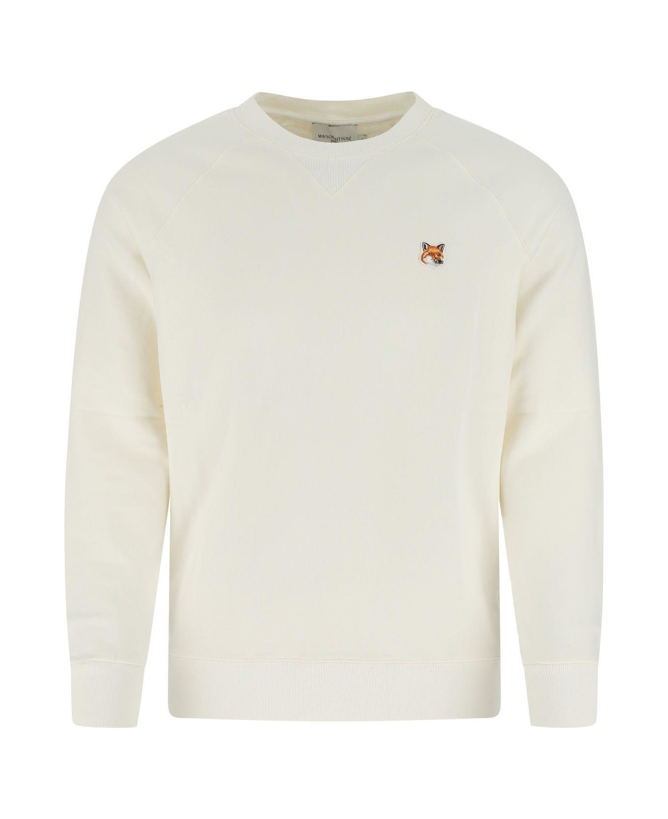 Maison Kitsuné White Cotton Sweatshirt - WHITE