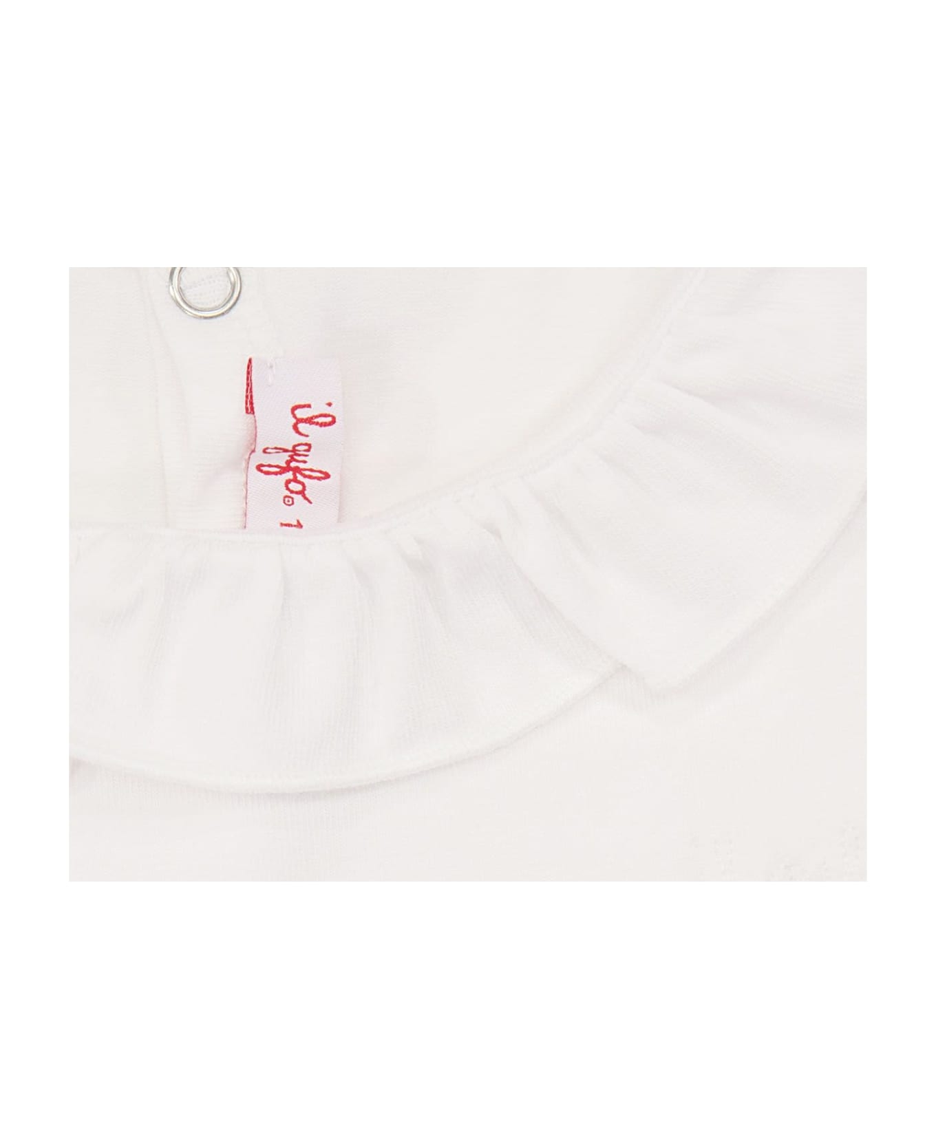 Il Gufo T-shirt With Ruffle Collar - White Tシャツ＆ポロシャツ