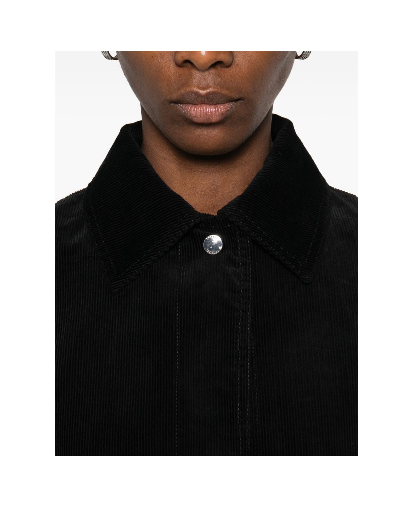 Totême Cotton Overshirt Jacket - Black