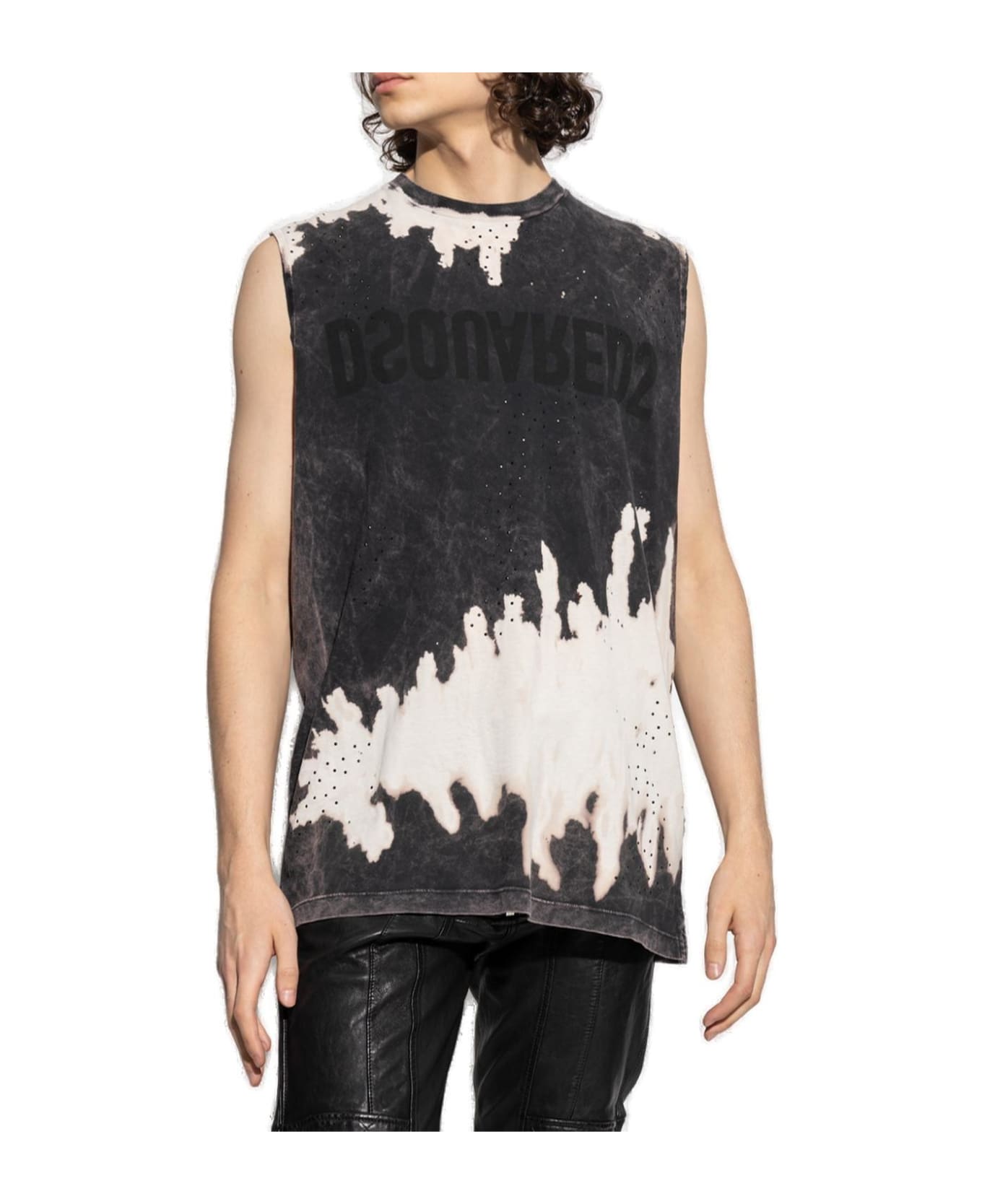 Dsquared2 Tie-dyed Sleeveless T-shirt