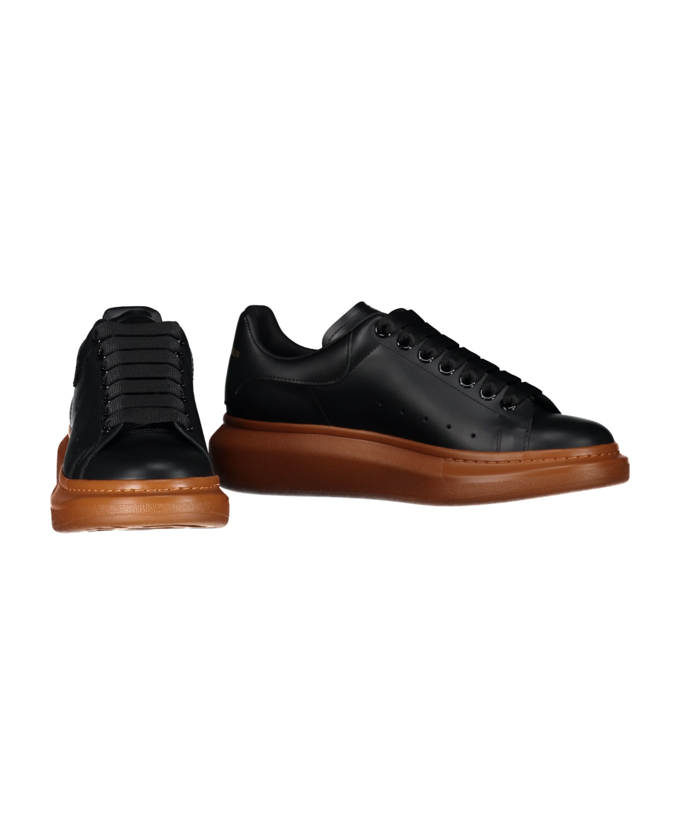 Alexander McQueen Larry Leather Sneakers - black