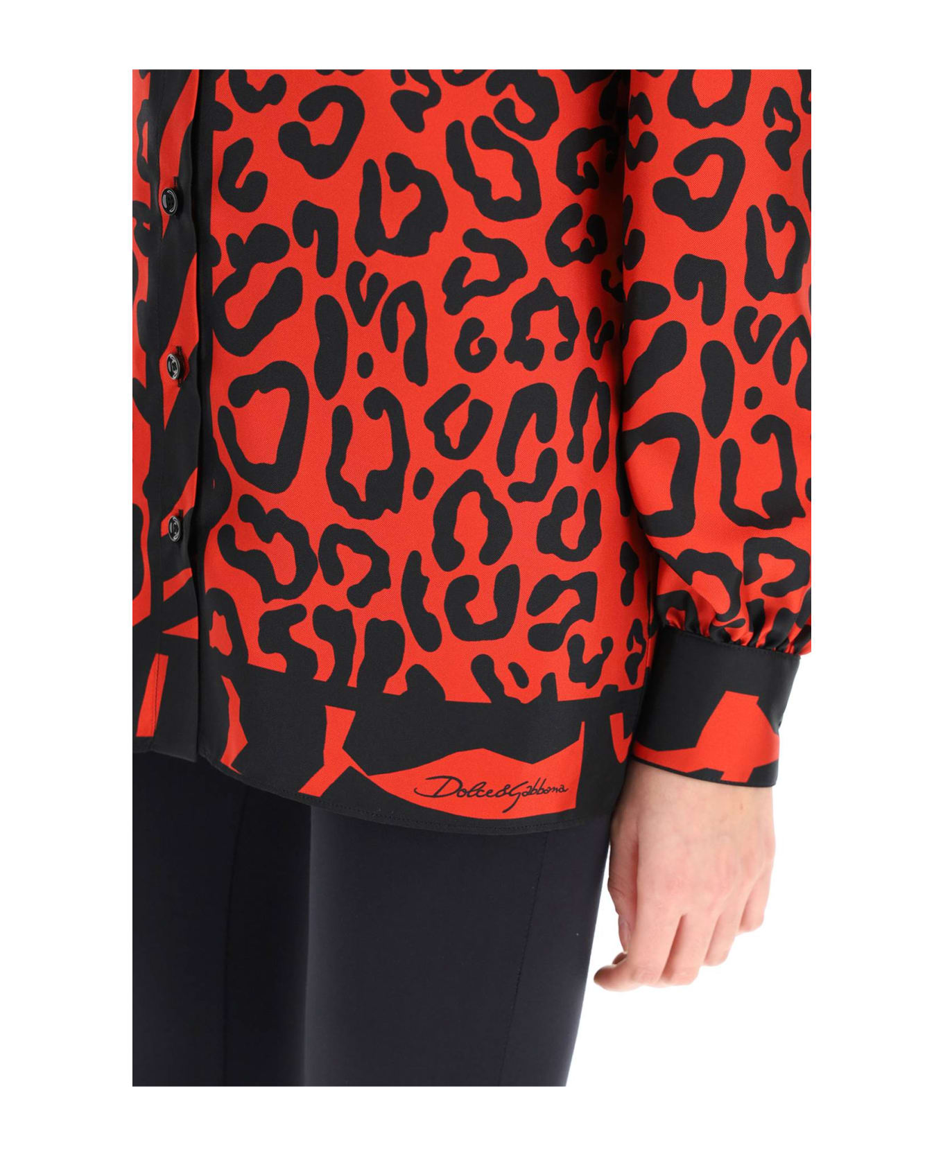 Dolce & Gabbana Leopard And Zebra Print Shirt - VARIANTE ABBINATA (Black) シャツ