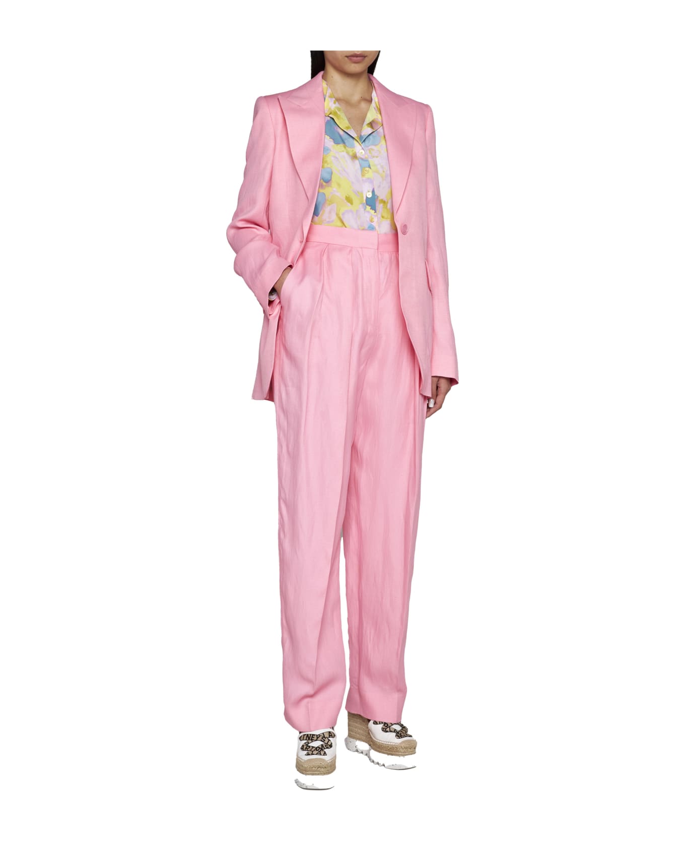 Stella McCartney Pleated Trousers - HIBISCUS (Pink) スウェットパンツ