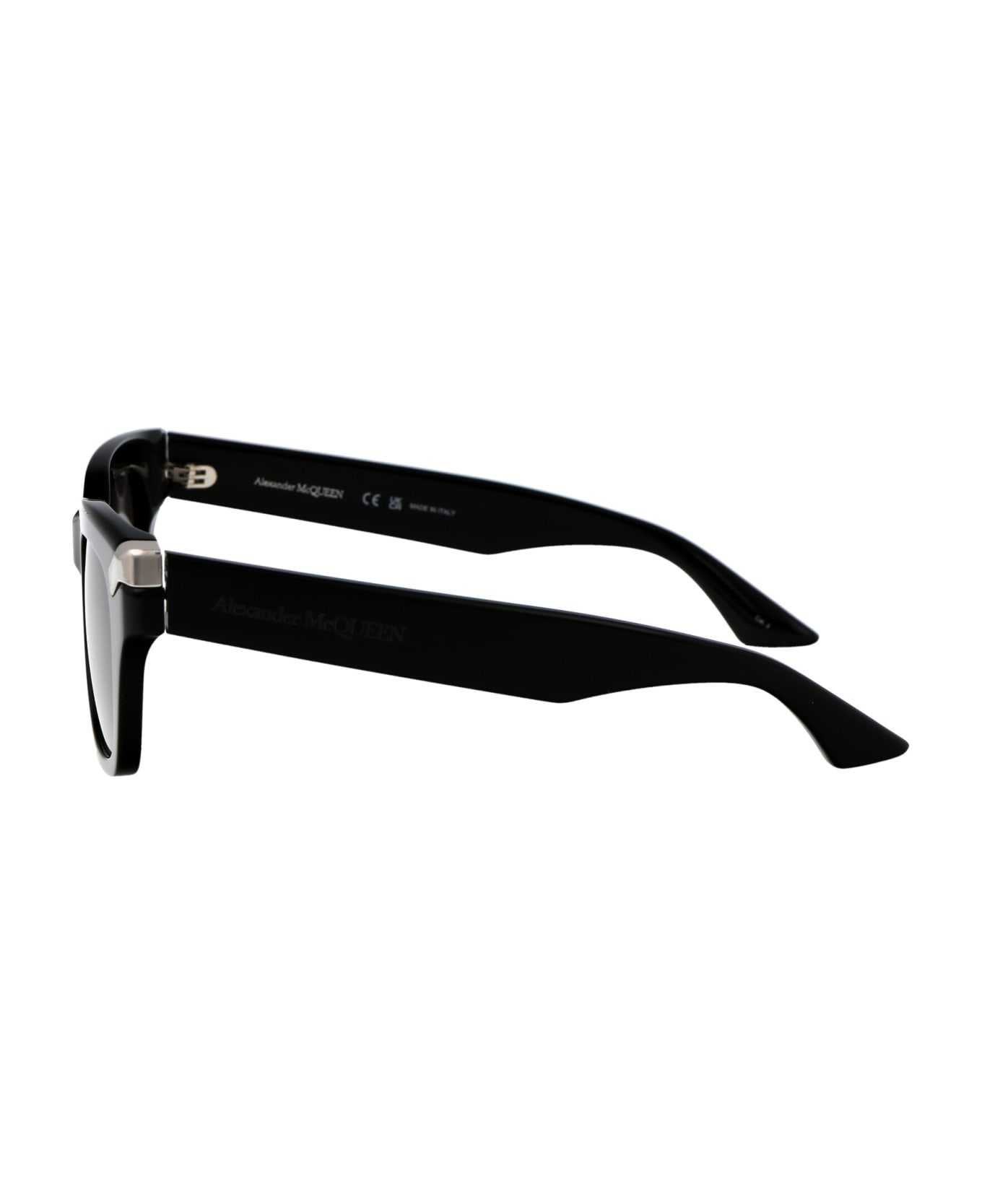 Alexander McQueen Eyewear Am0439s Sunglasses - 001 BLACK BLACK GREY サングラス