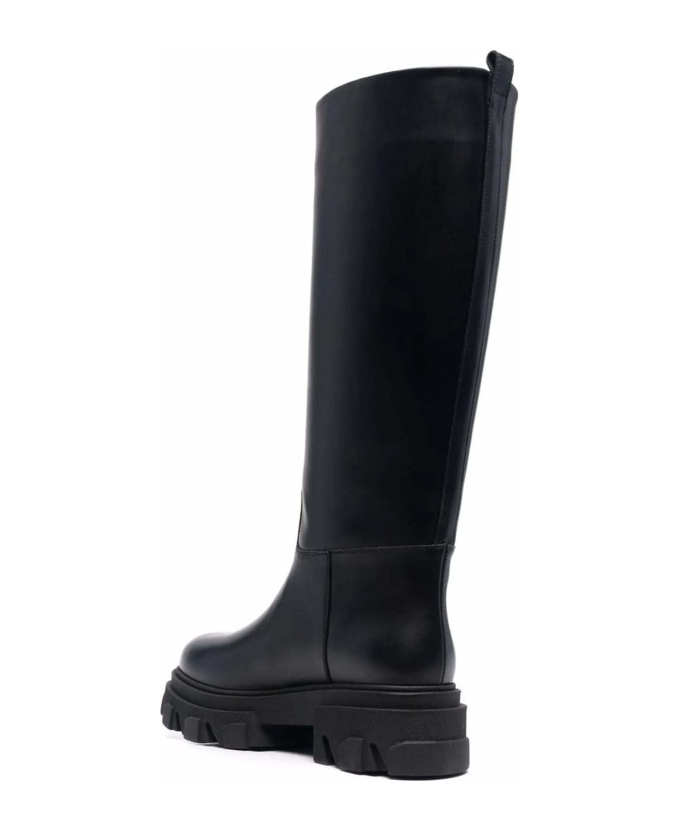 GIA BORGHINI Black Calf Leather Perni 07 Boots - Nero