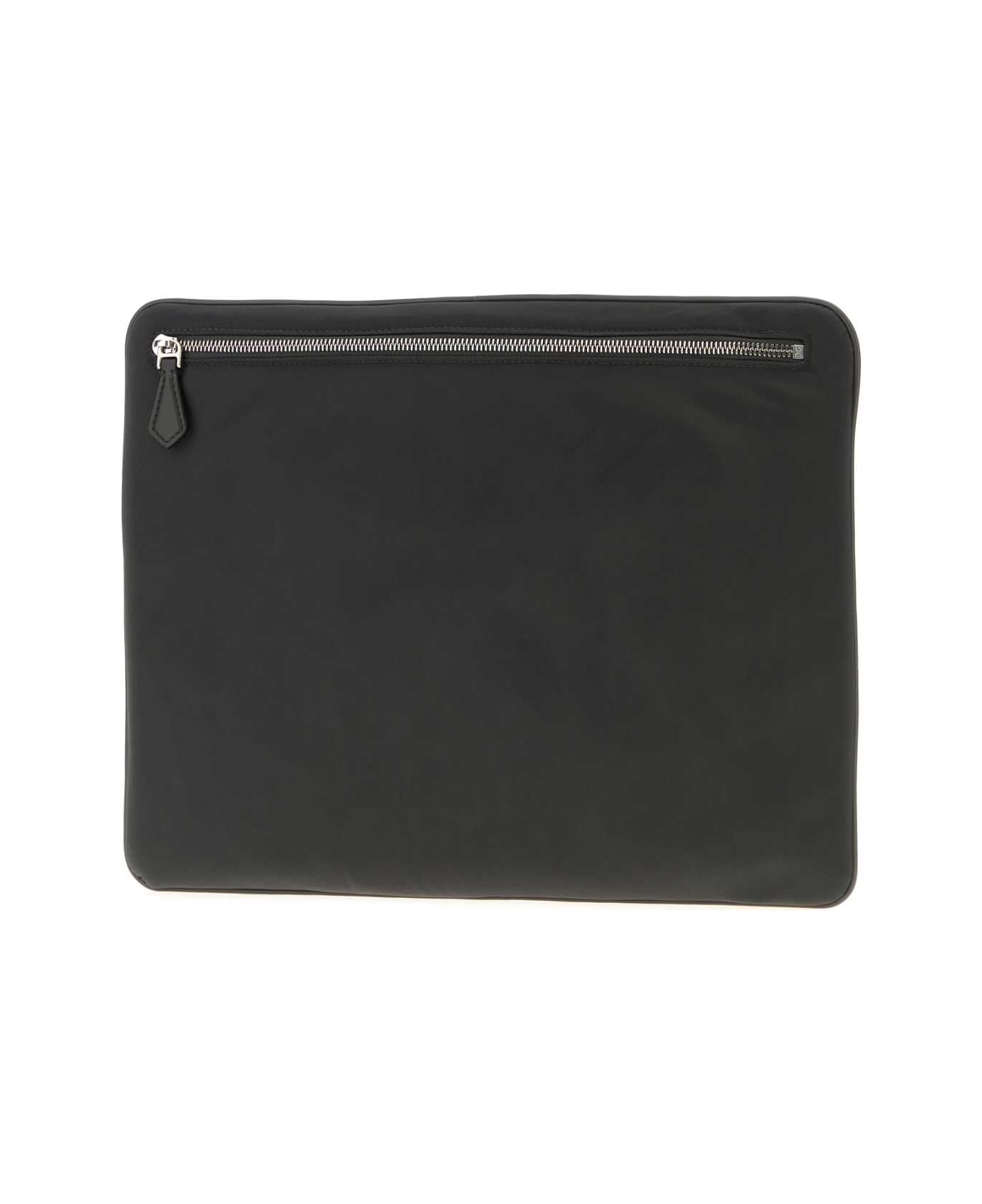 Dolce 
Gabbana Charcoal Fabric Clutch - GRIGIOGRIGIO