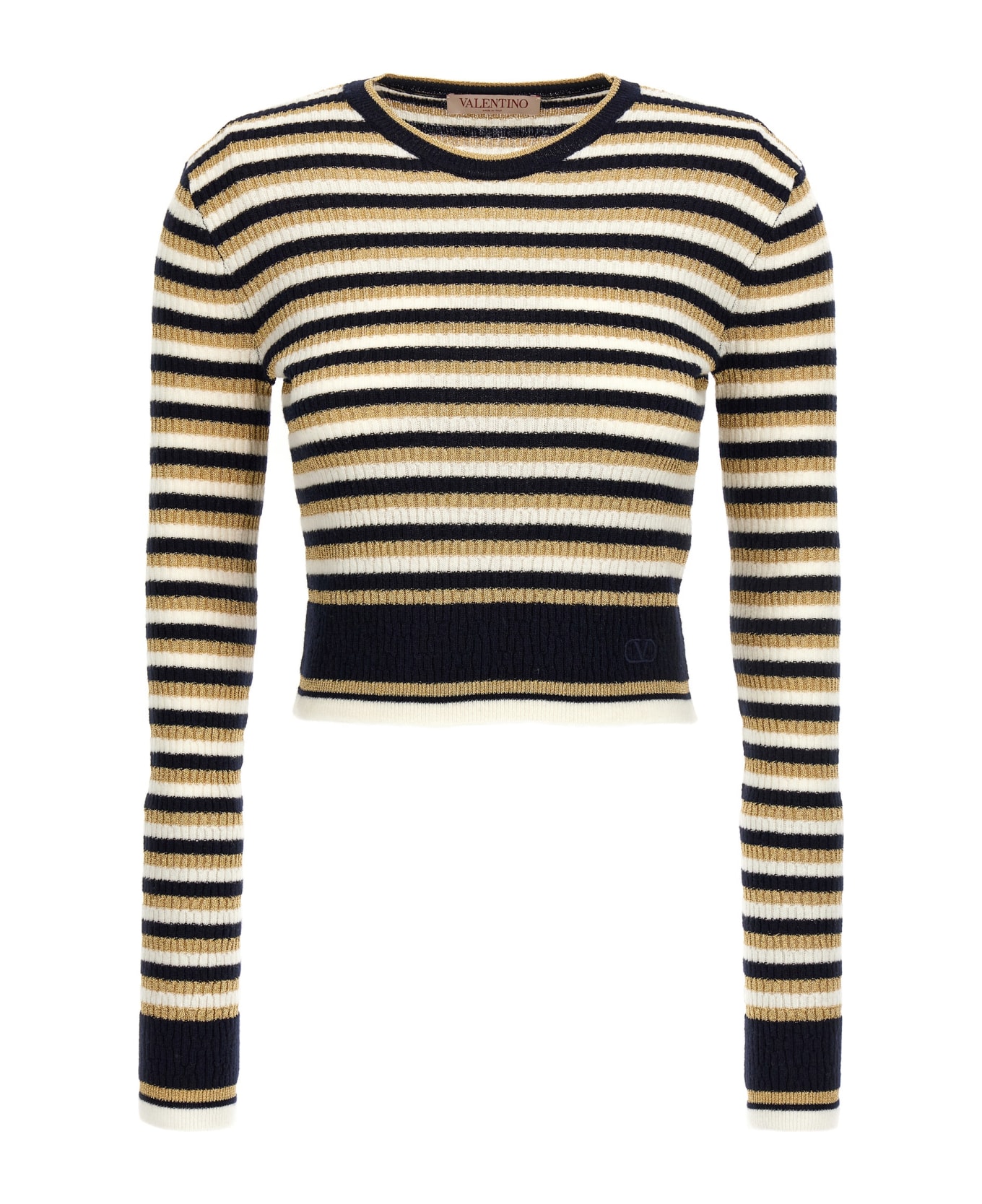 Valentino Garavani Valentino Striped Sweater - Black ニットウェア