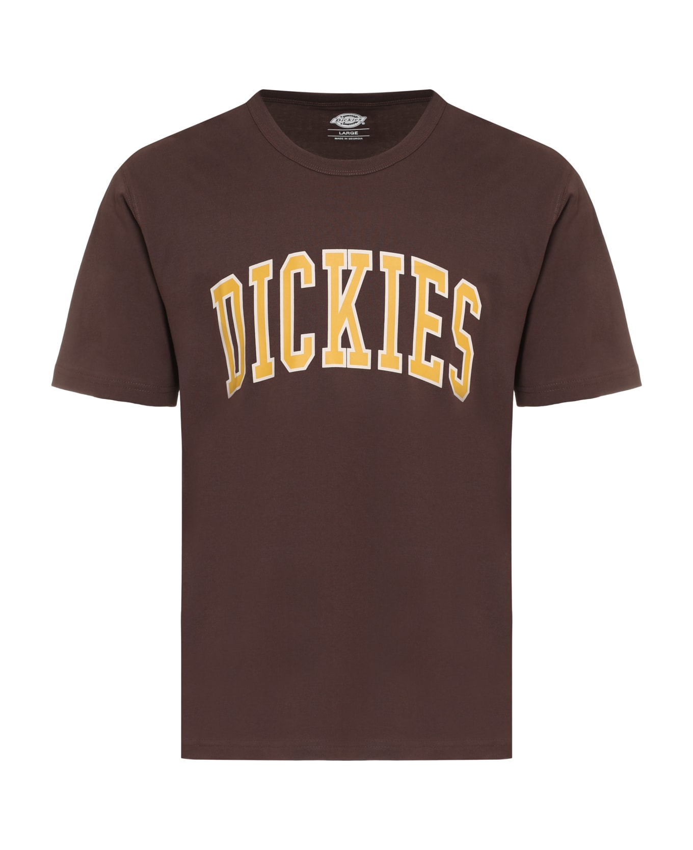 Dickies Aitkin Logo Cotton T-shirt - brown シャツ