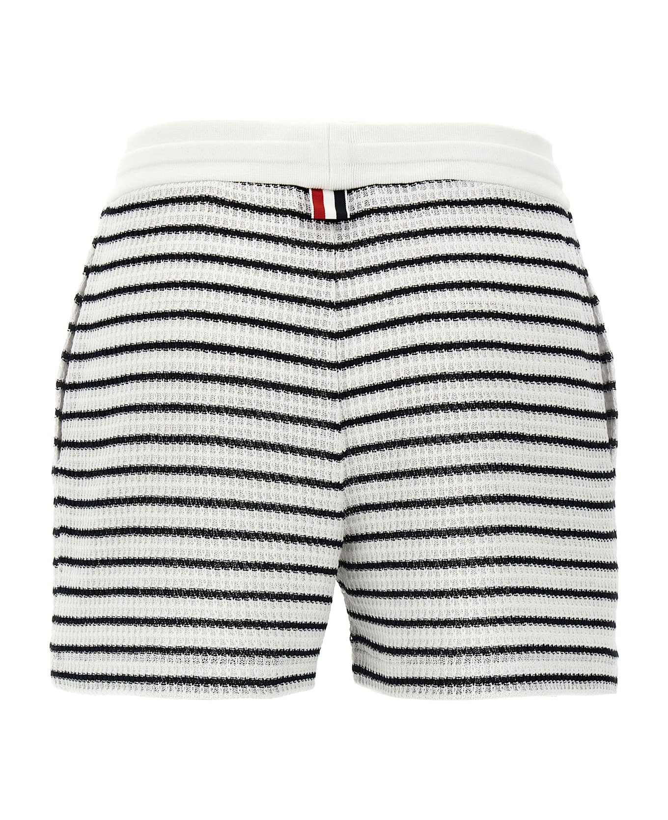 Thom Browne Knitted Striped Cotton Shorts - Multicolor