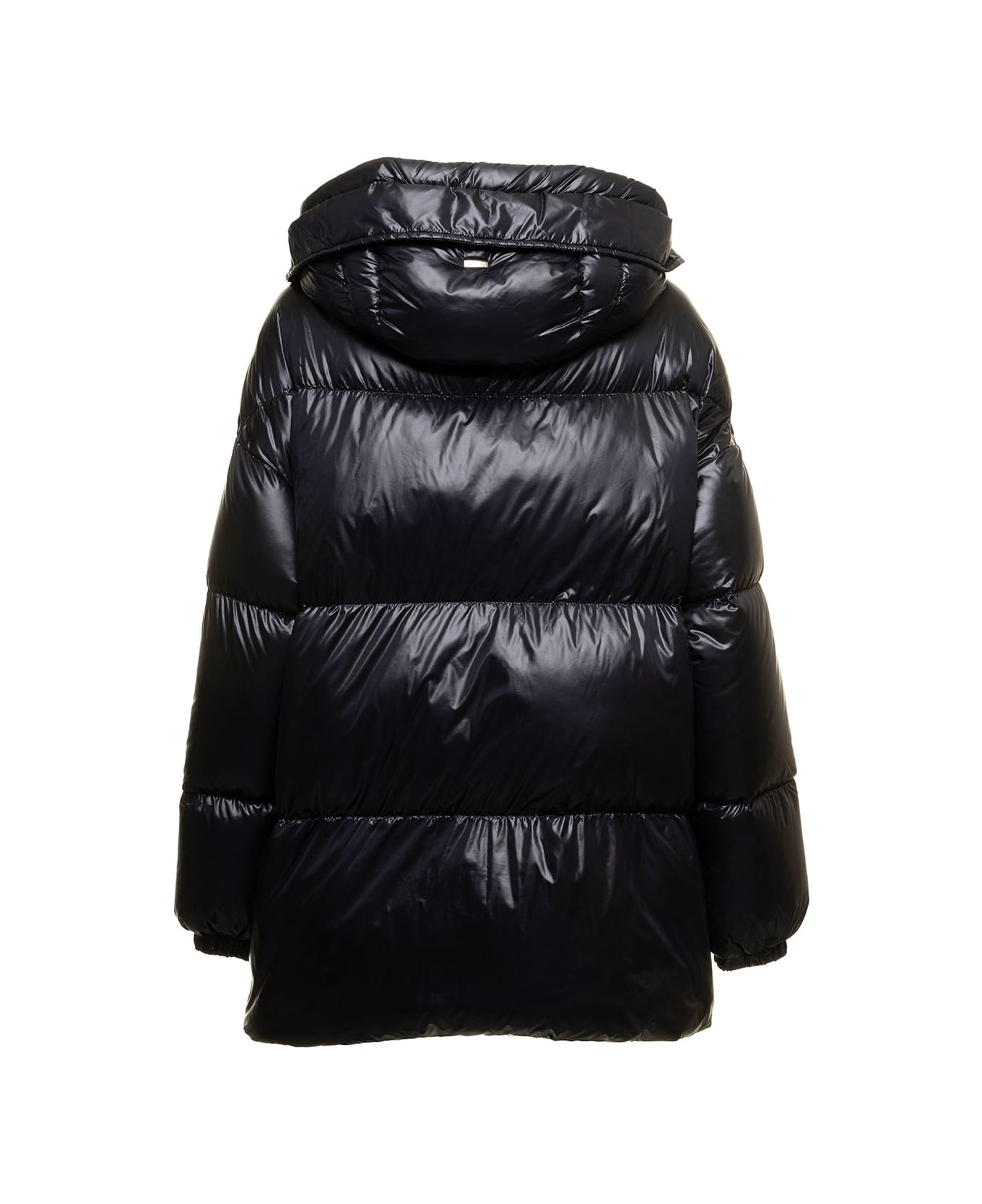 Herno Black Down Jacket In Ultraligh Tweight Padded And Quilted Nylon Herno Donna - Black