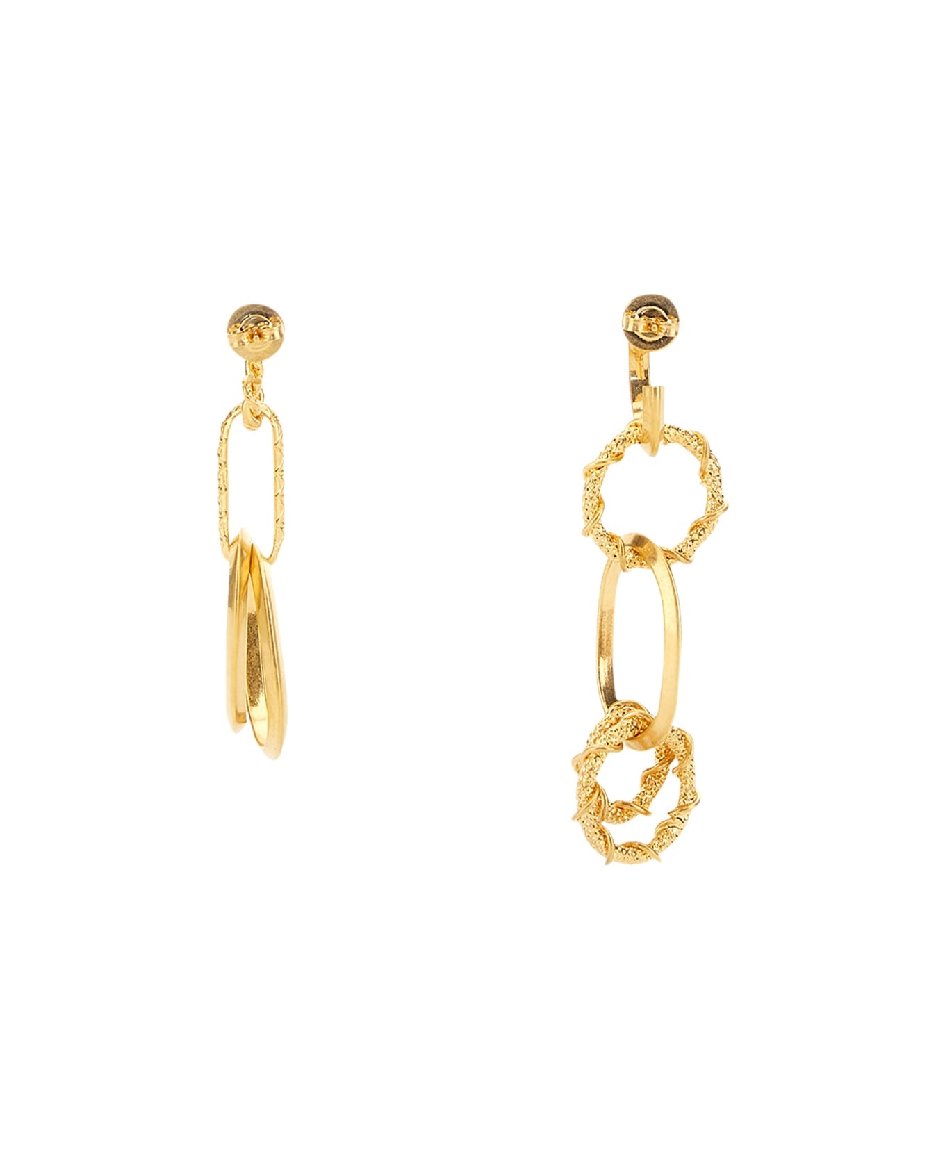 Dsquared2 Earring With Chain Rings - GOLD