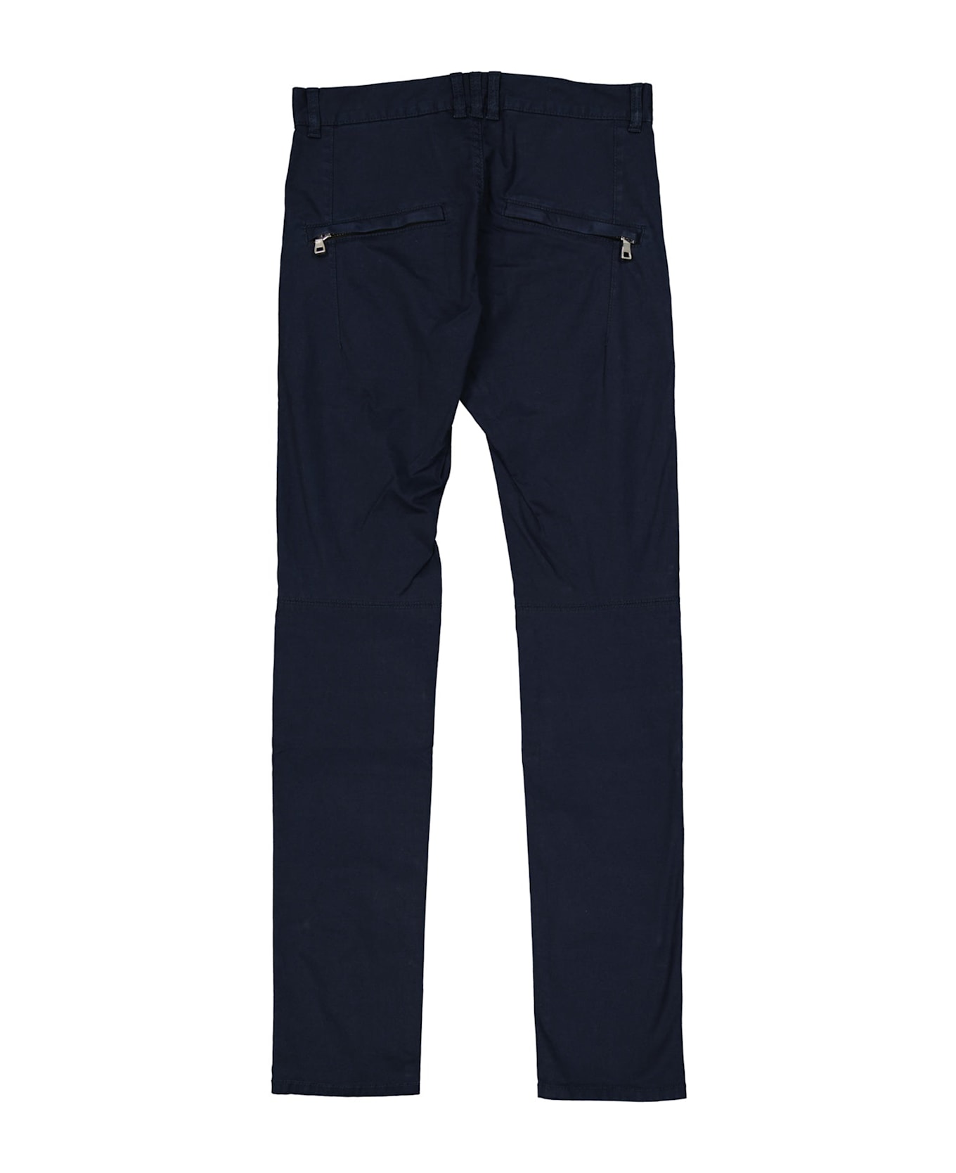 Balmain Slim Cotton Pants - Blue