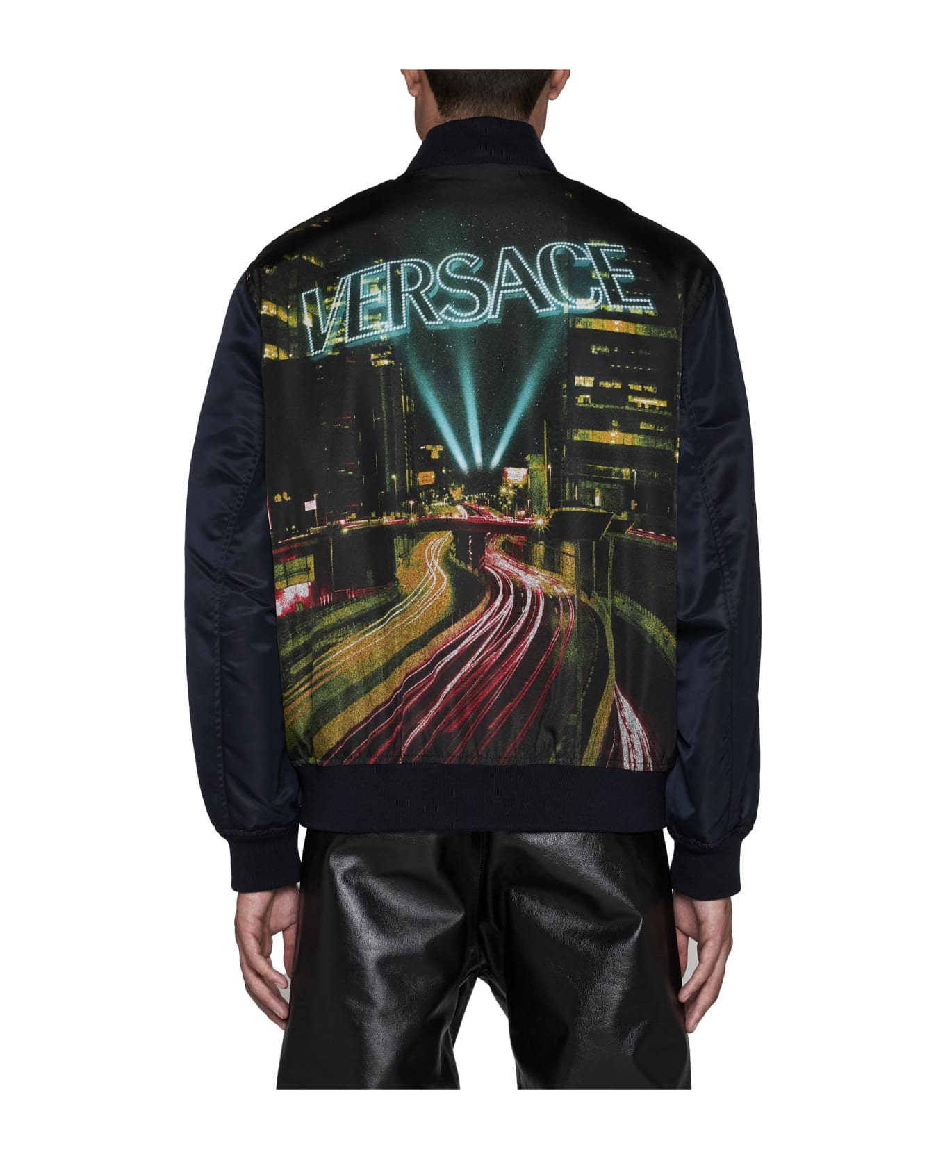 Versace 'city Lights' Bomber Jacket - Multicolor