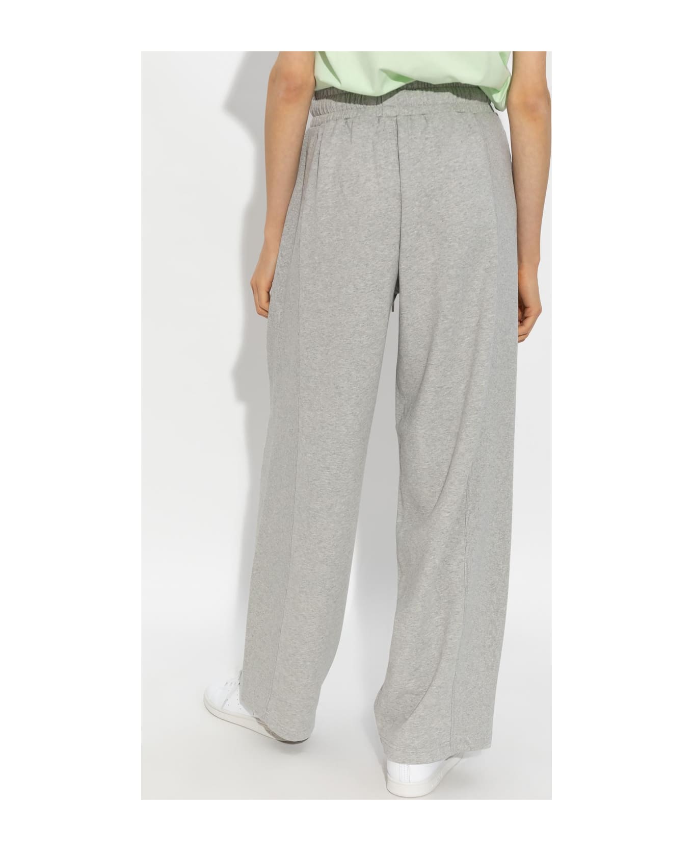 Stella McCartney Logo Patch Trousers - Light Grey Melange スウェットパンツ