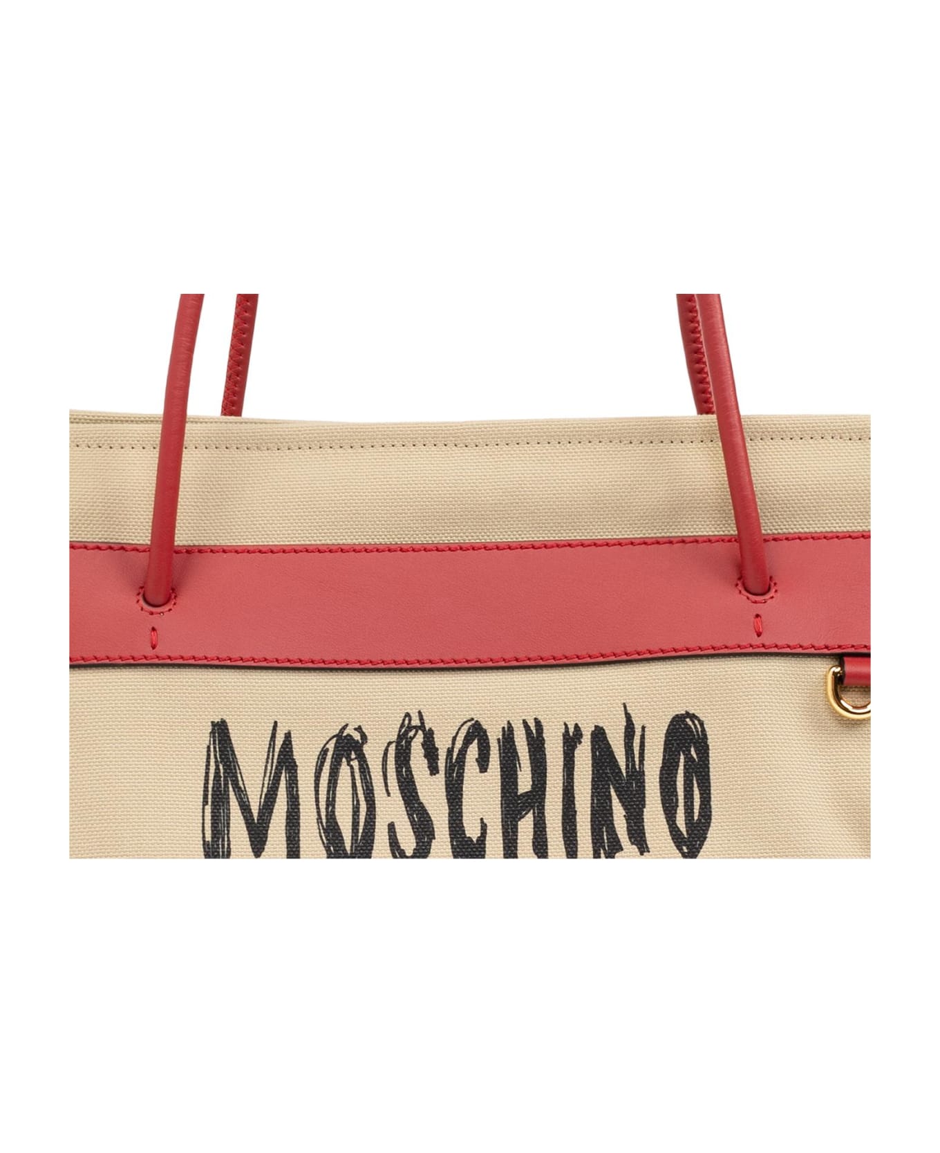 Moschino Shopper Bag - Beige トートバッグ