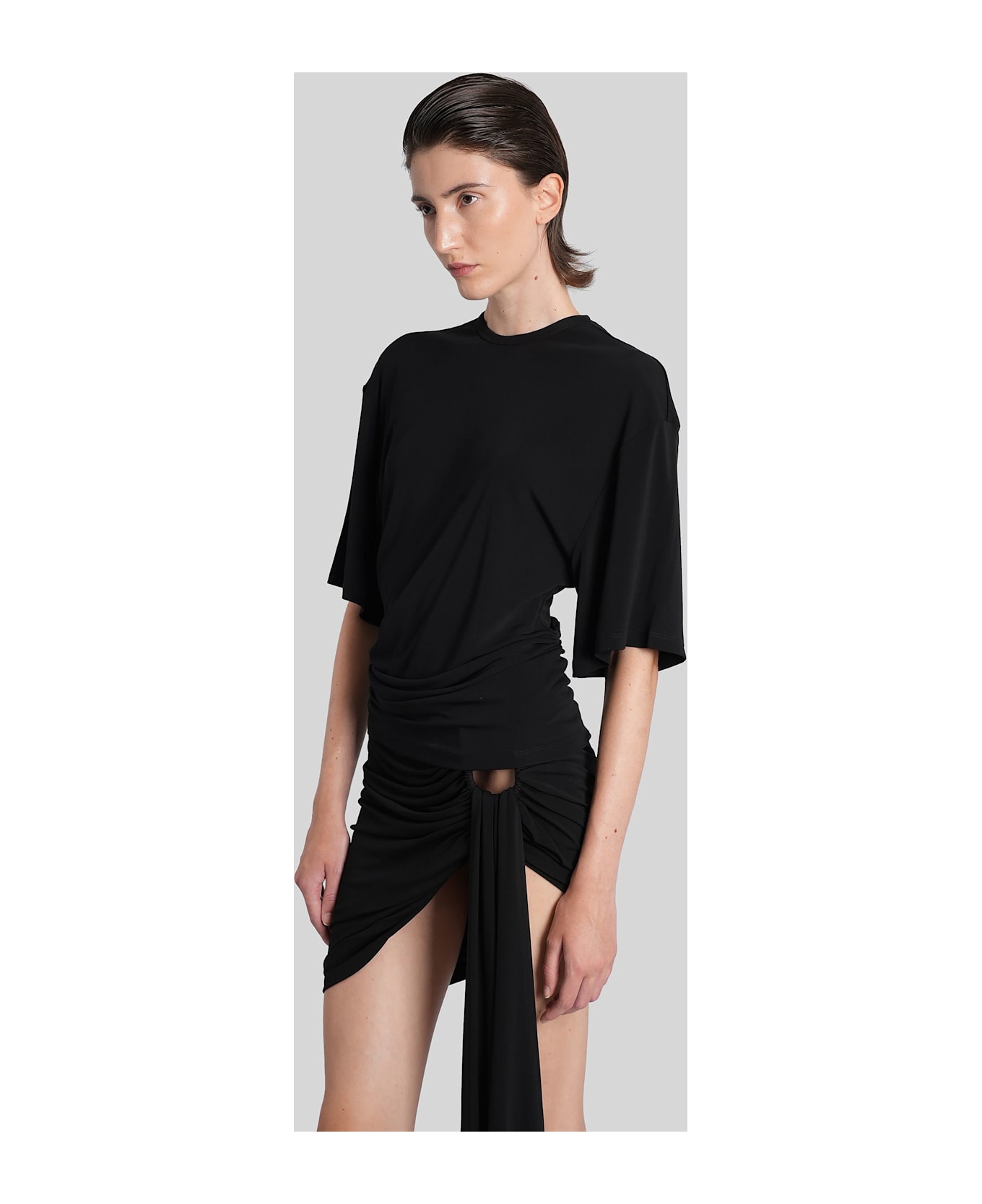 Christopher Esber T-shirt In Black Viscose - black