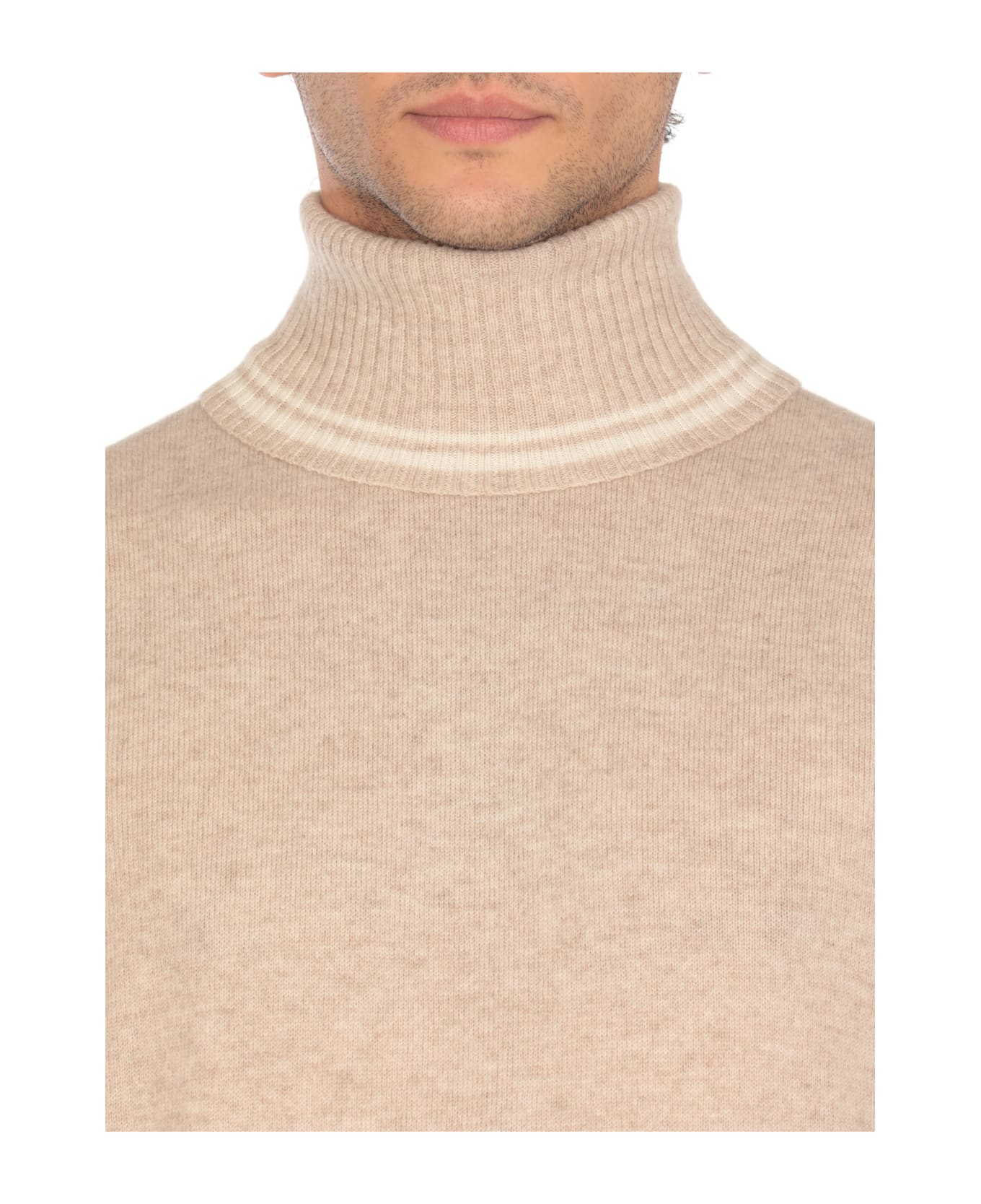 L.B.M. 1911 Virgin Wool Sweater - Beige