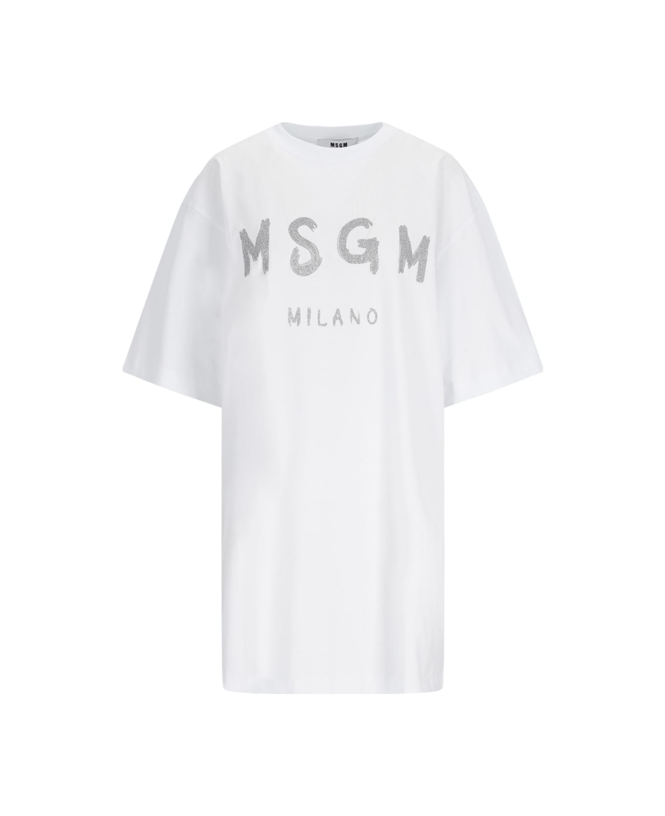 MSGM Logo Dress - White Tシャツ