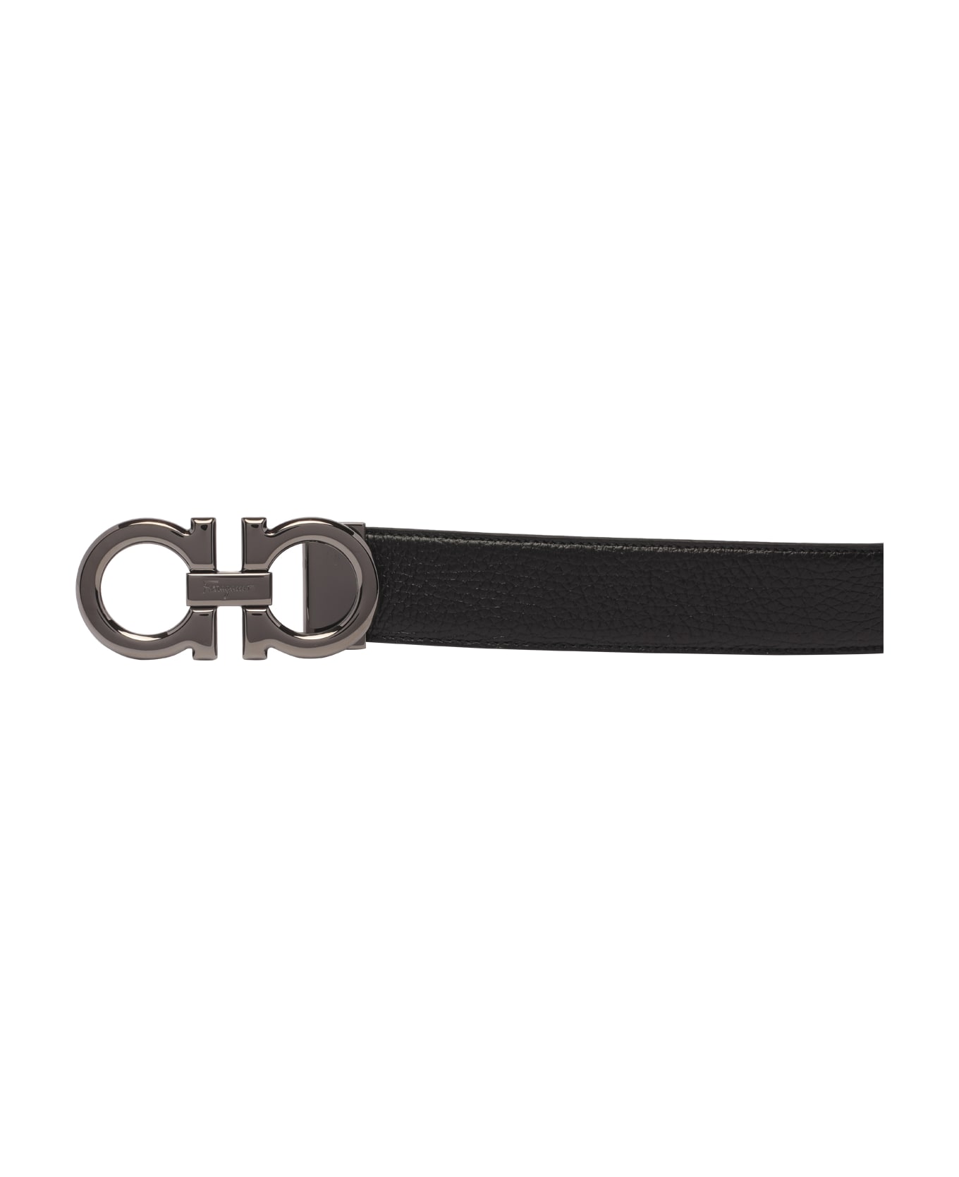 Ferragamo Reversible Gancini Belt - Black