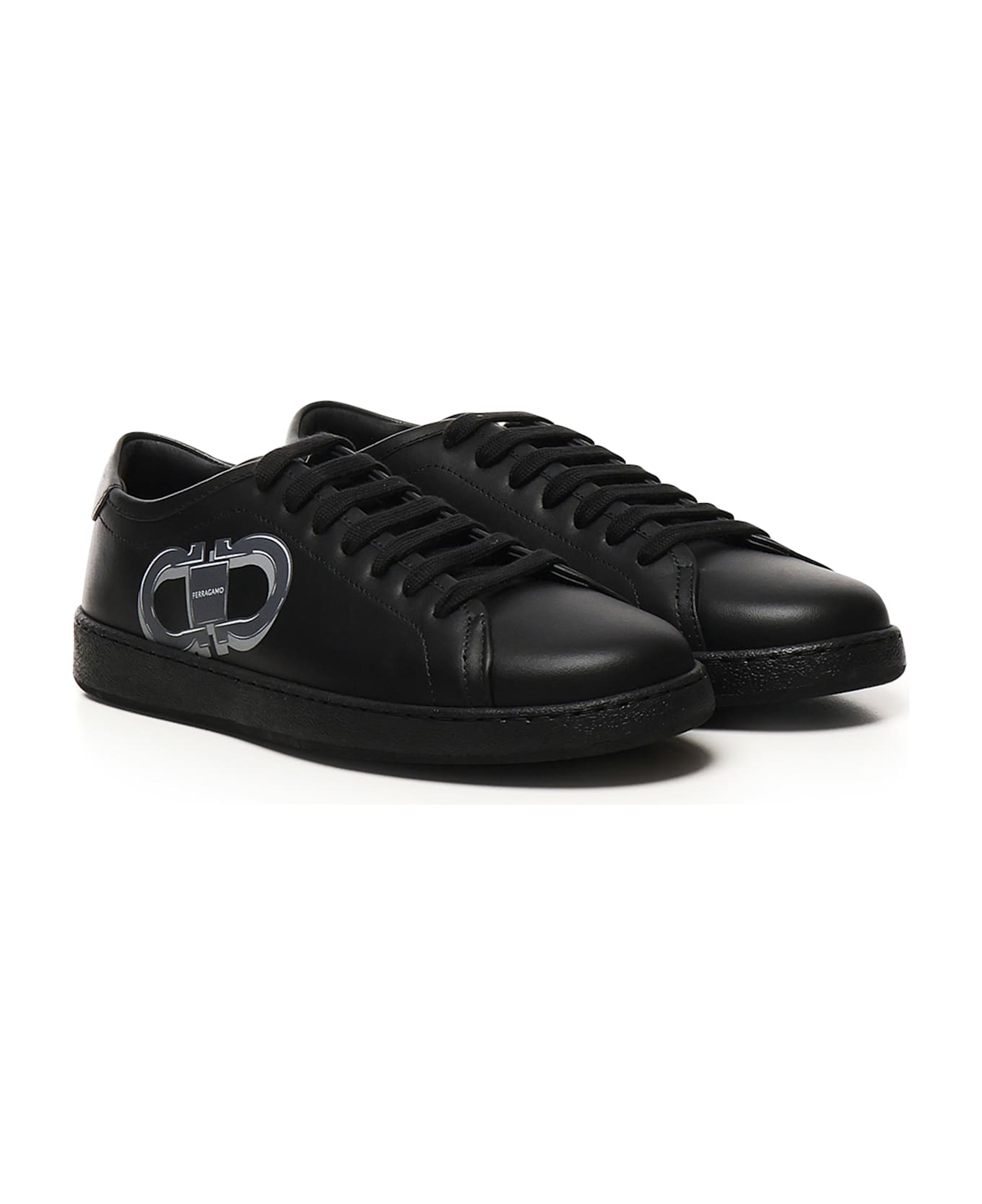 Ferragamo Double Gancini Sneaker - Nero スニーカー