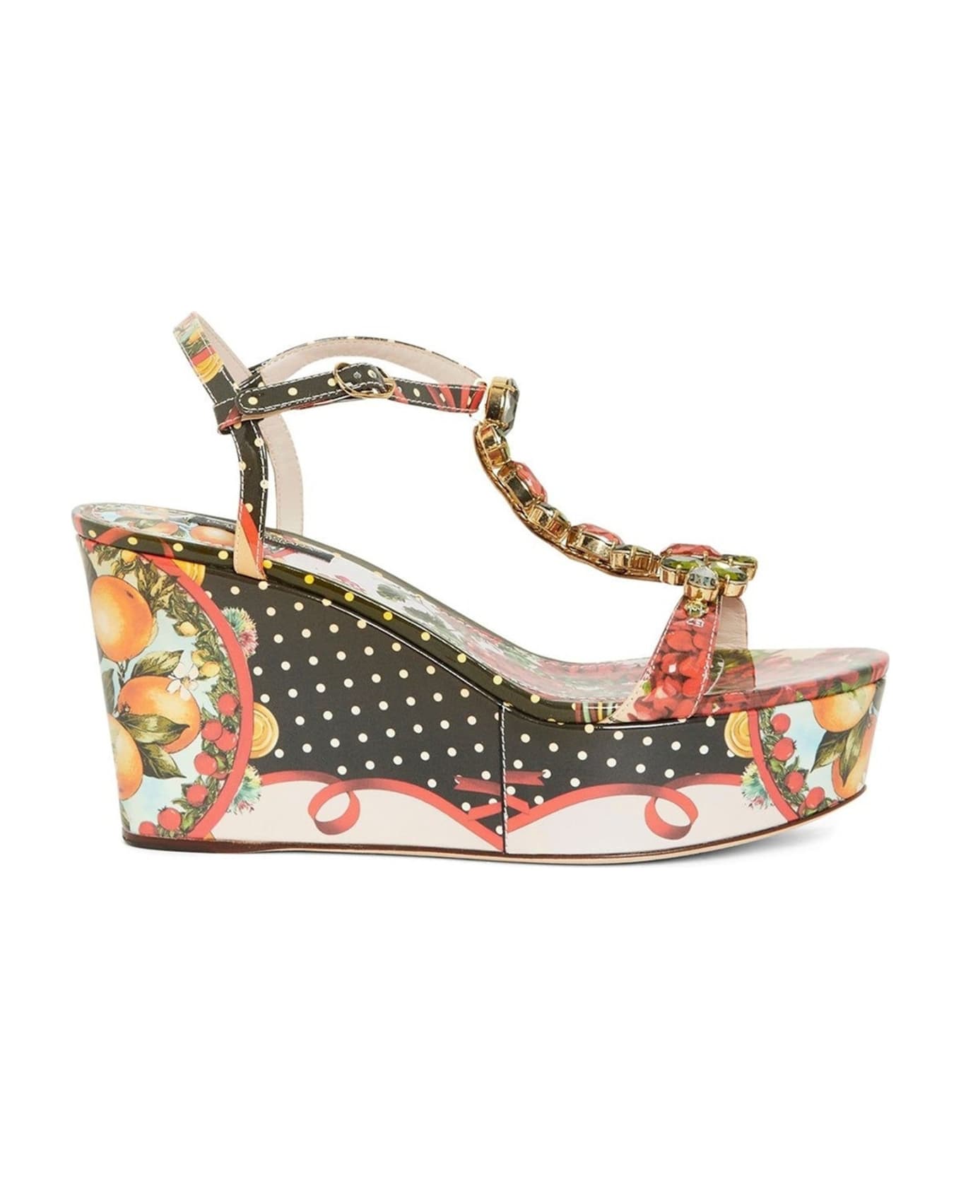 Dolce & Gabbana Wedge Sandals - Black サンダル