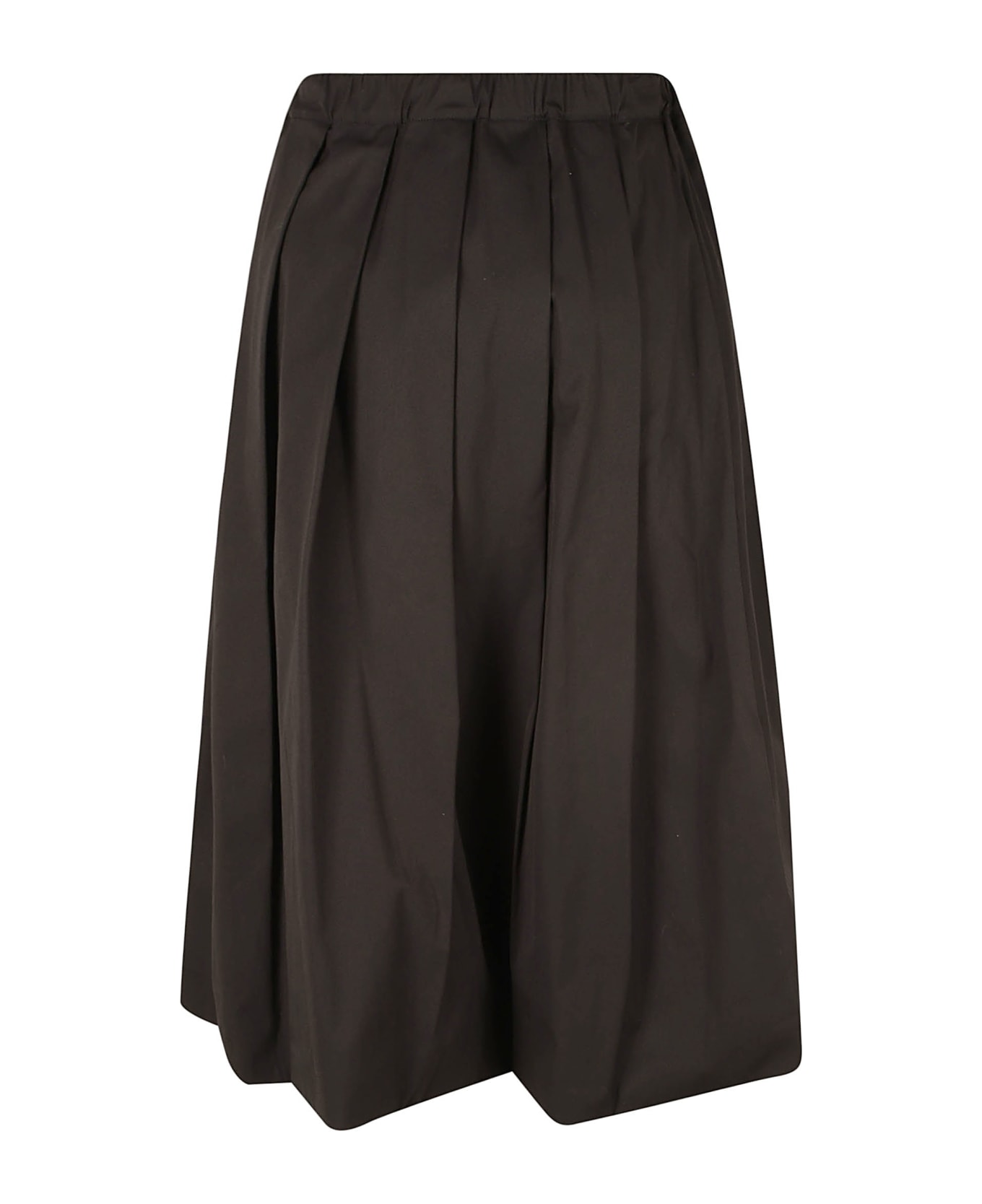 Fabiana Filippi Elastic Waist Pleated Skirt - Black