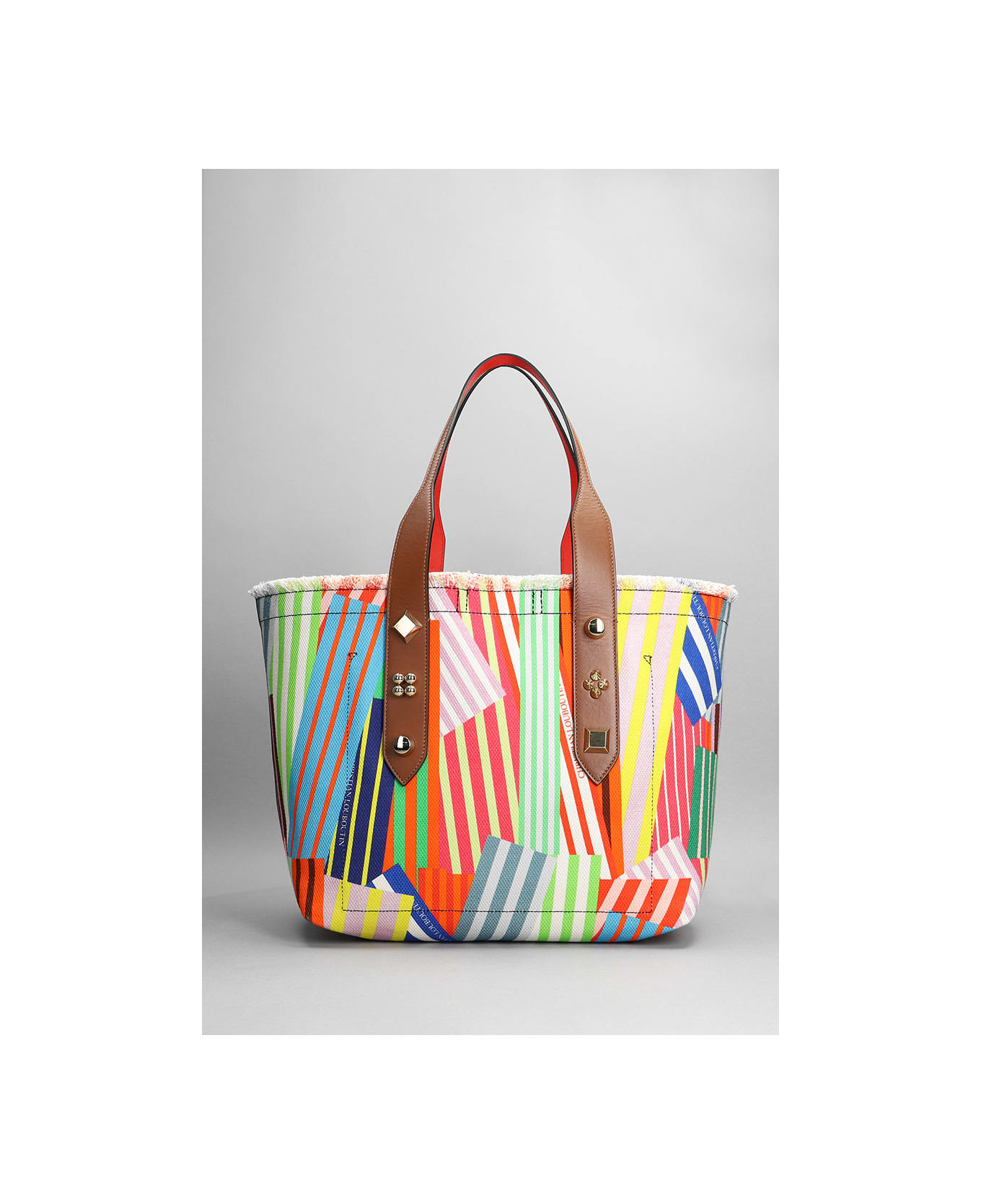Christian Louboutin Tote In Multicolor Cotton - multicolor