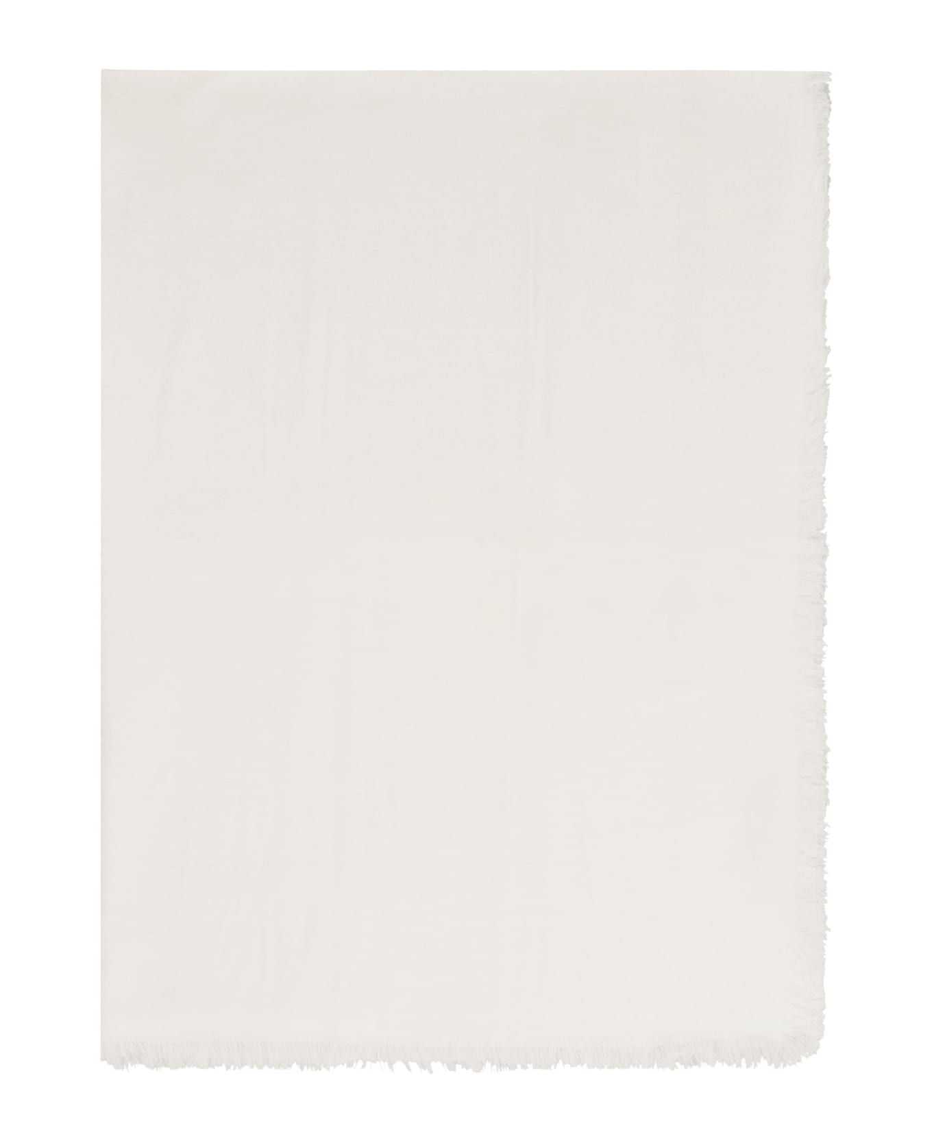 Elisabetta Franchi Modal And Viscose Blend Scarf - Ivory