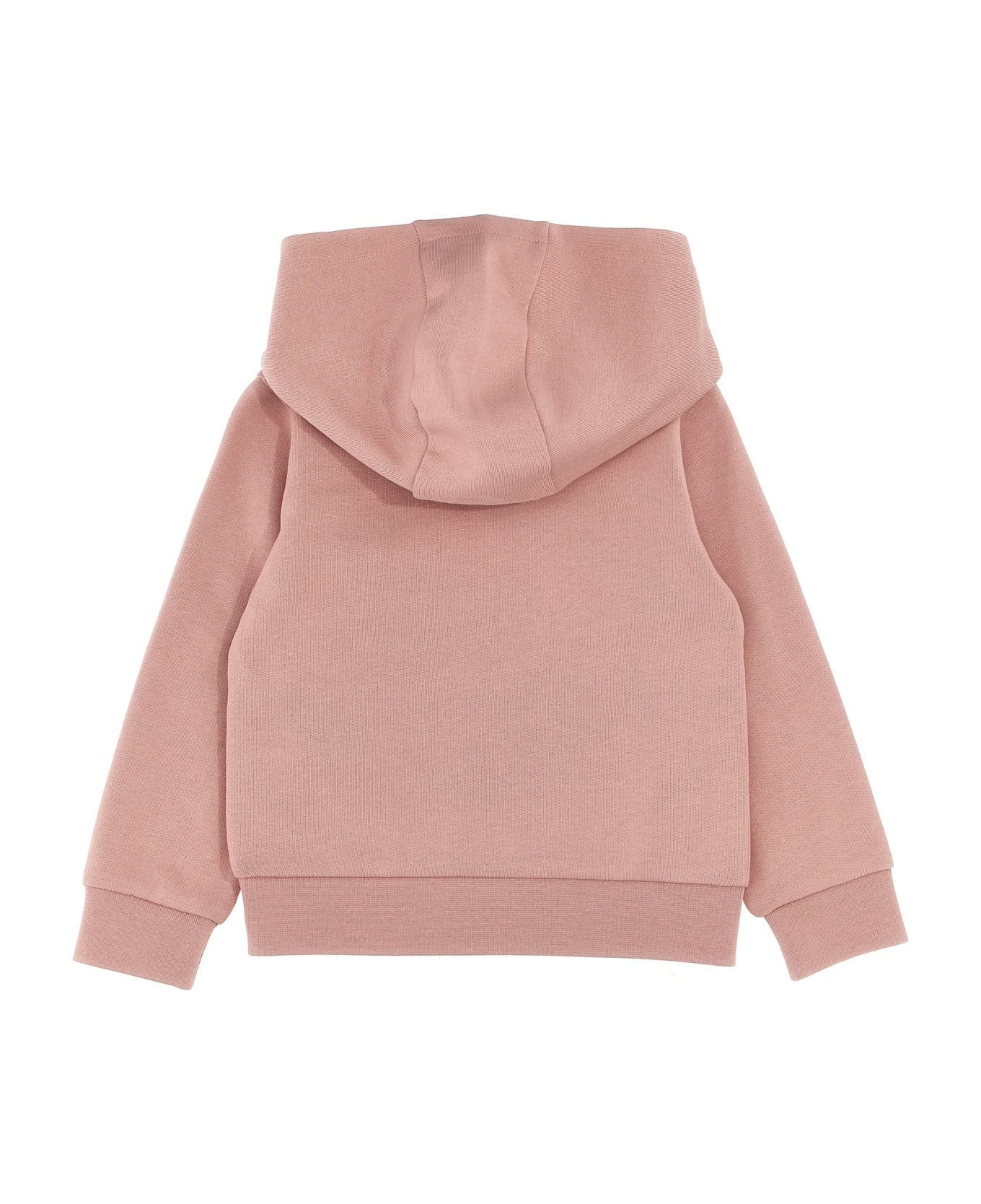 Moncler Logo Embroidery Hoodie - Pink