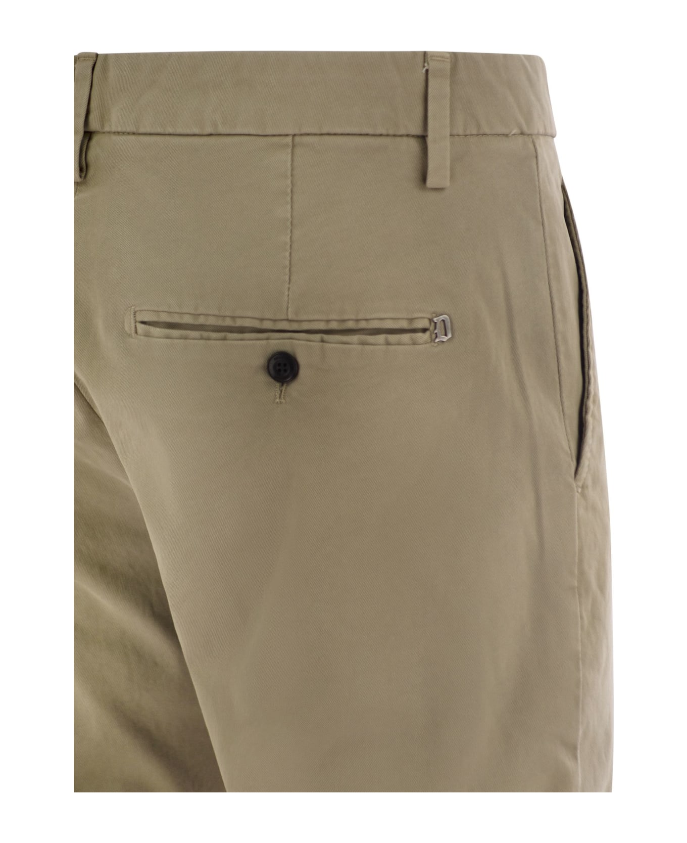 Dondup Spiritissimo - Regular Chino Trousers In Light Gabardine - Honey