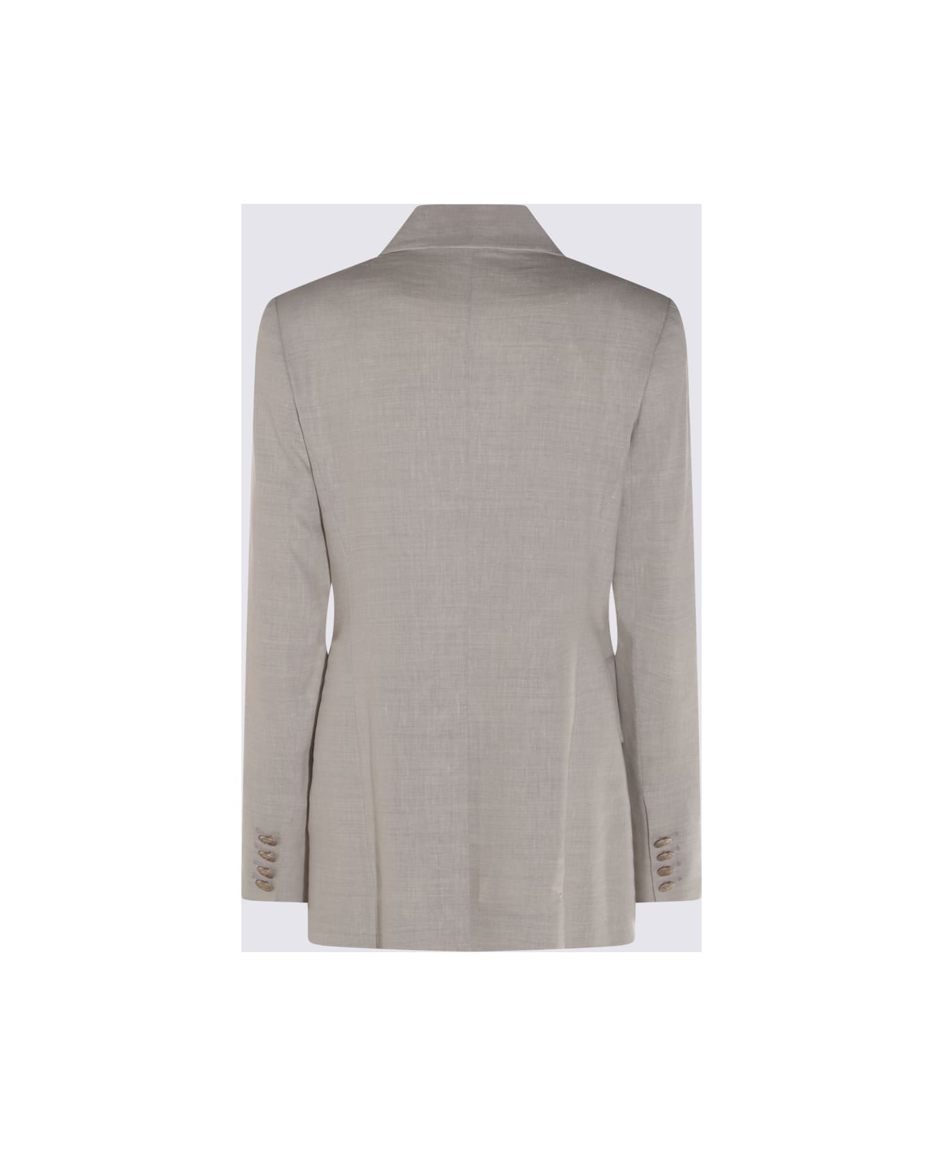 Eleventy White Linen Blazer