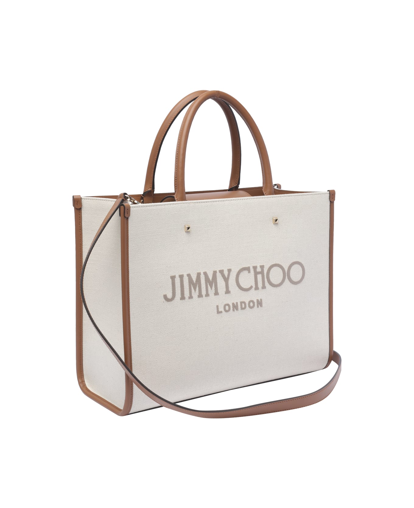 Jimmy Choo Medium Avenue Tote Bag - Beige